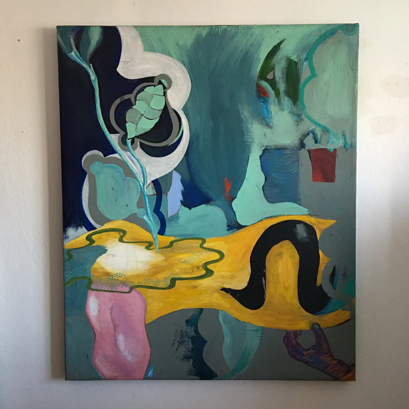 Mid 20th Century Abstract Expressionist Oil Painting - 4