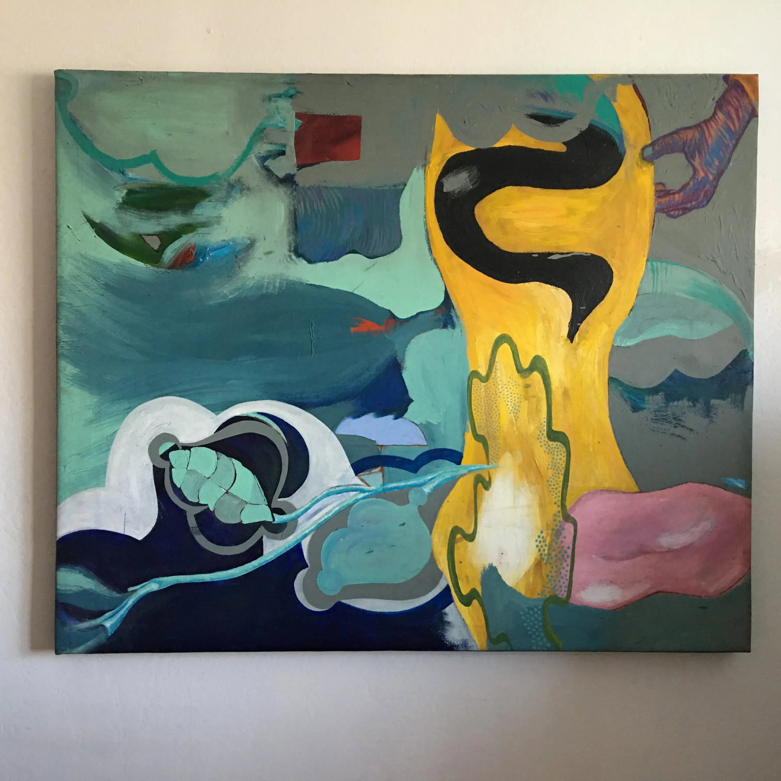 Mid 20th Century Abstract Expressionist Oil Painting - 9