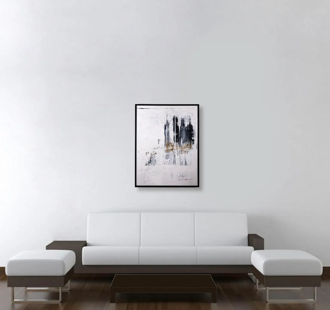 "Marvel VIII" Contemporary Modernist Abstract Acrylic Painting, Framed - 5