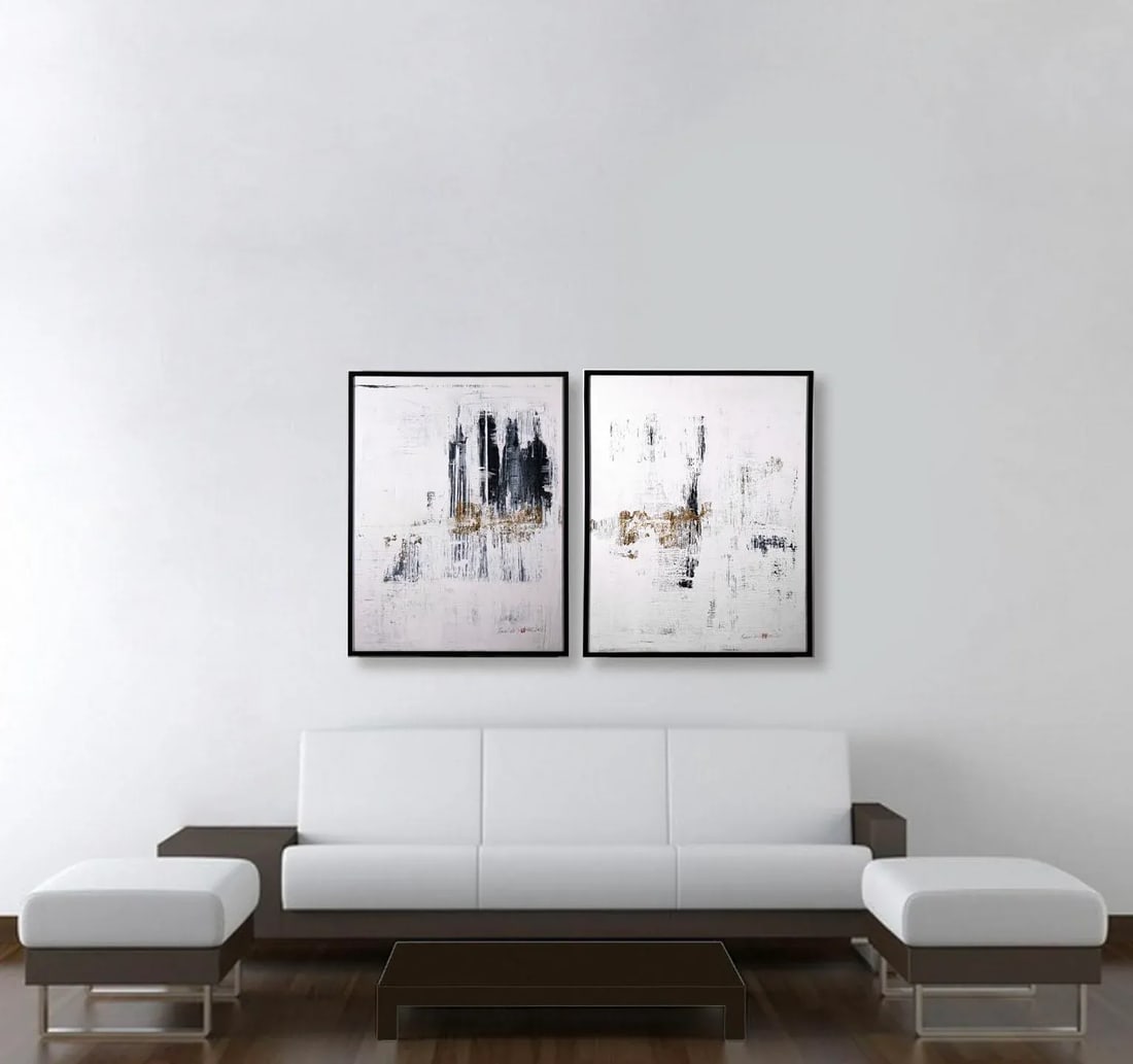 "Marvel VIII" Contemporary Modernist Abstract Acrylic Painting, Framed - 6