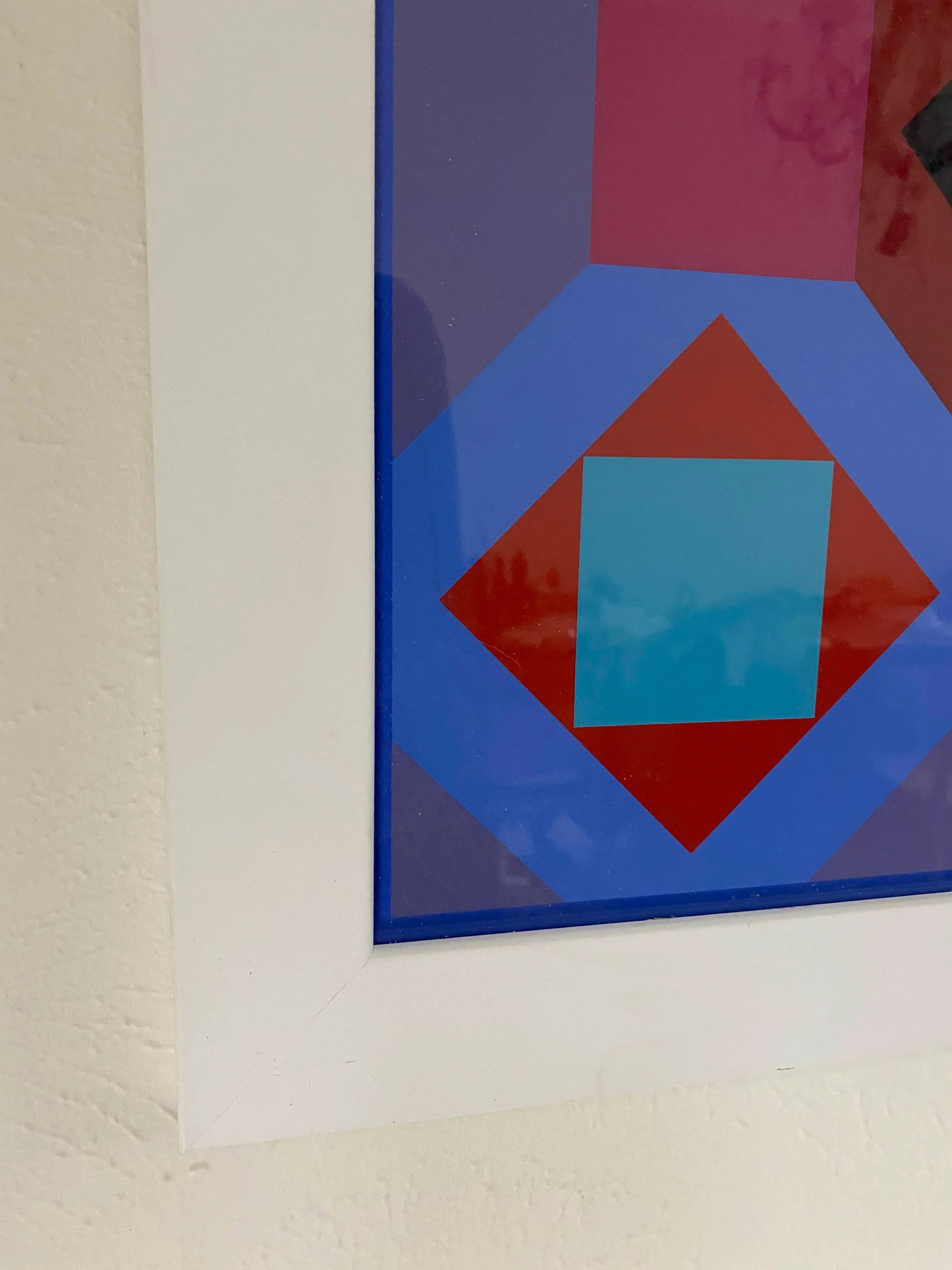 Original Victor Vasarely "Oc-Ta" Op Art Screenprint, Framed - 7