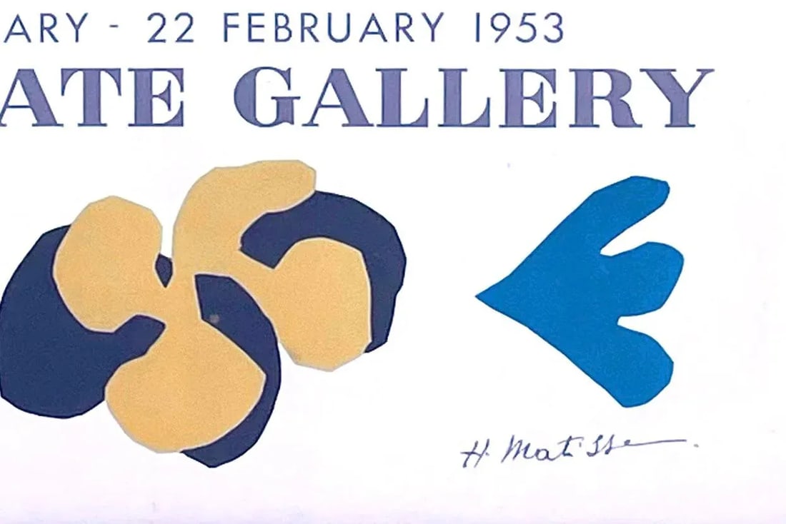 1950s Matisse Tate Gallery Exhibition Poster, Framed - 4