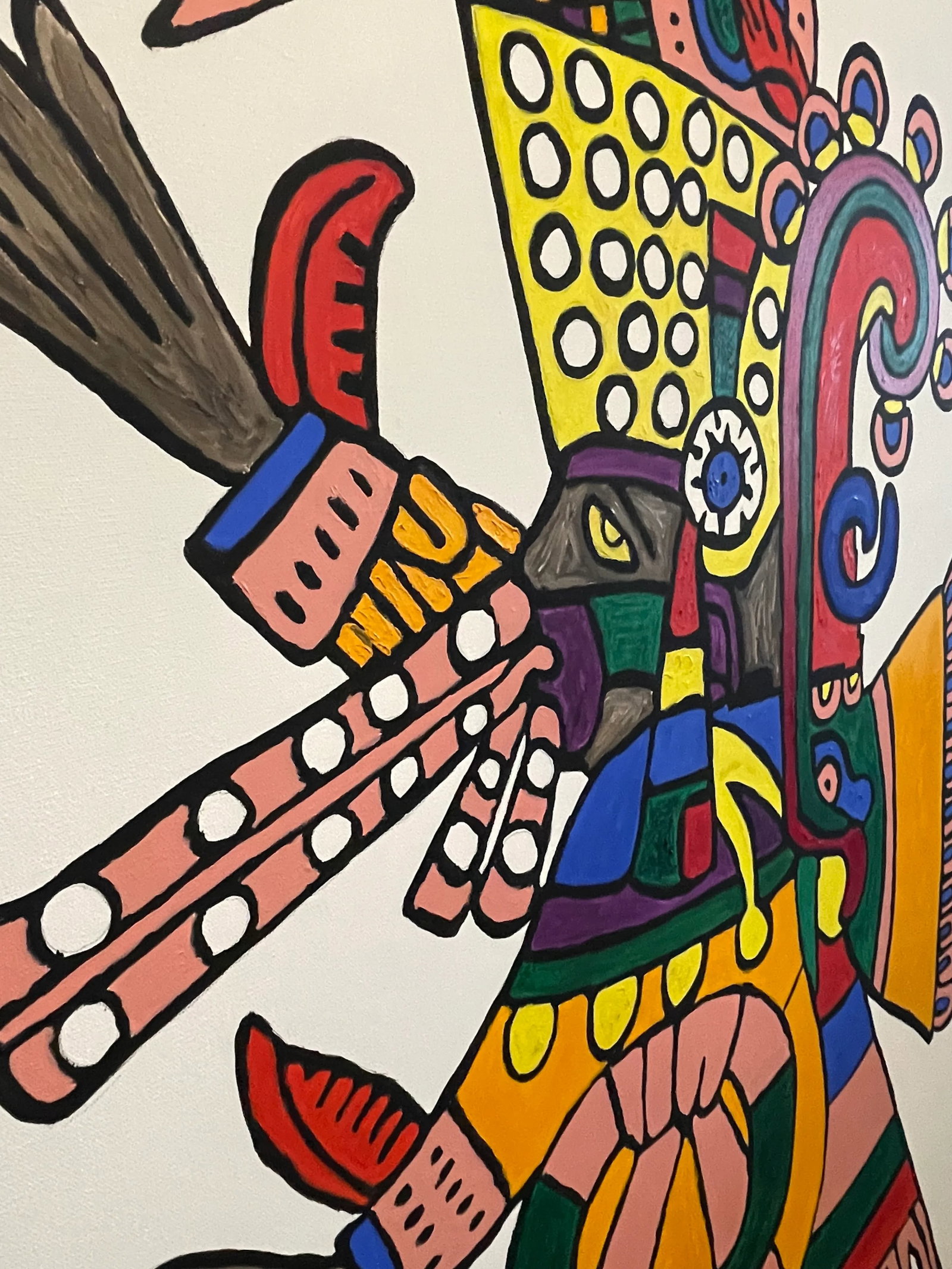 "Quetzalcoatl #2" Contemporary Mexican Figurative Oil Painting - 3