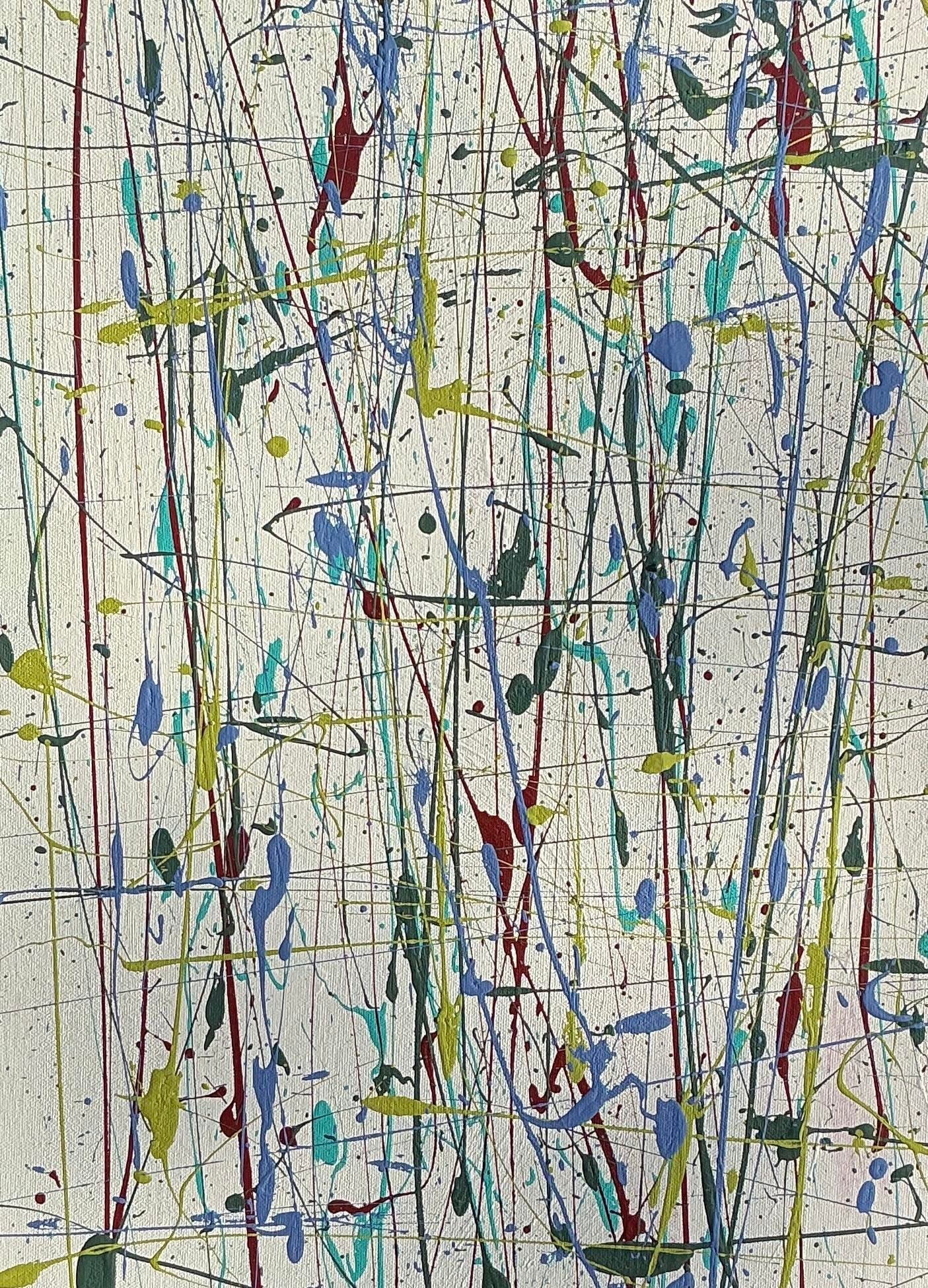 From the "Galactic Series" Original Abstract Painting on Stretched Canvas - 3