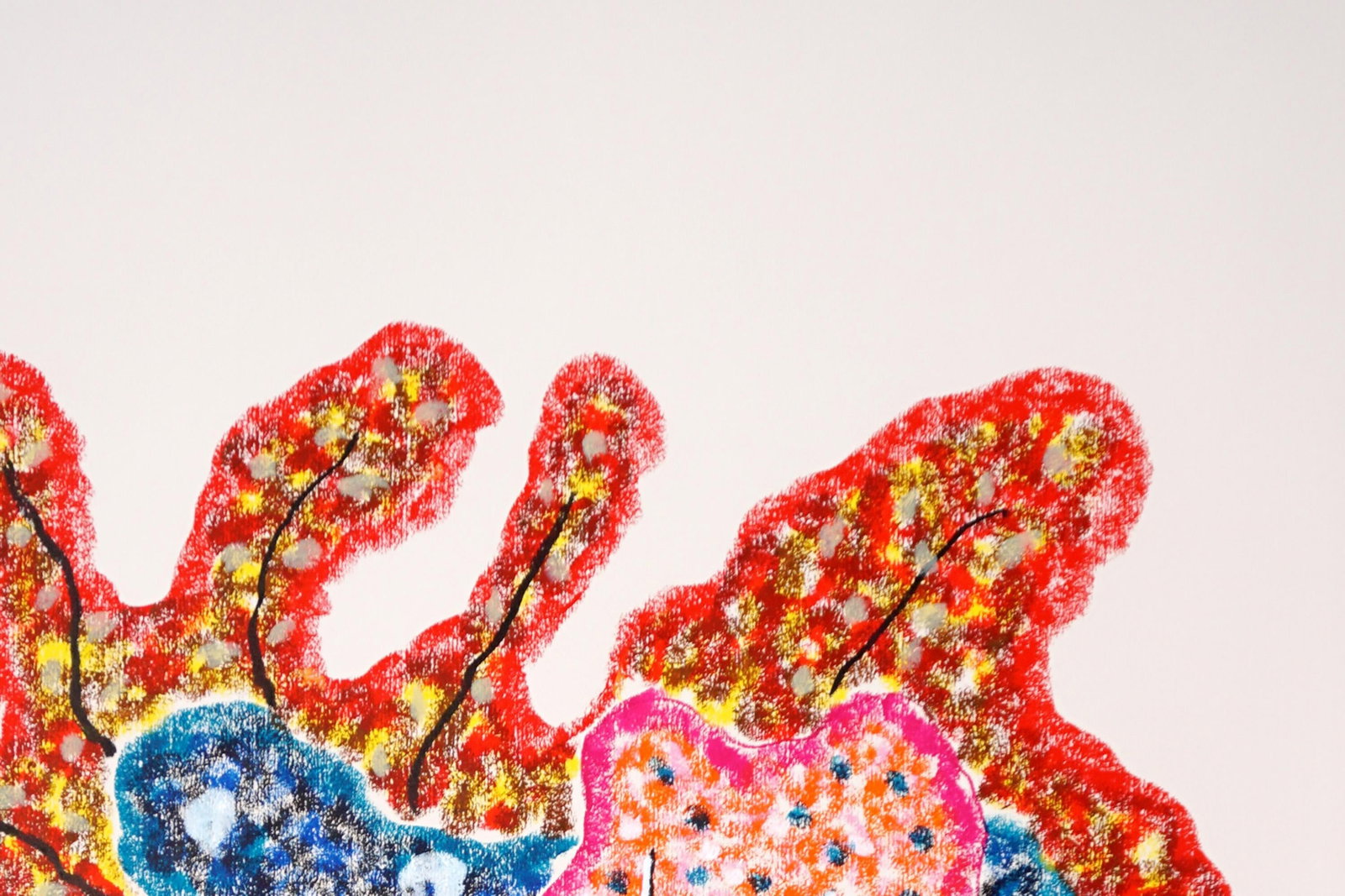 2025, Illustration Style Marine, Organic Corals, Fractal Sea Sponges, Gouache Crayon on Watercolor P - 8