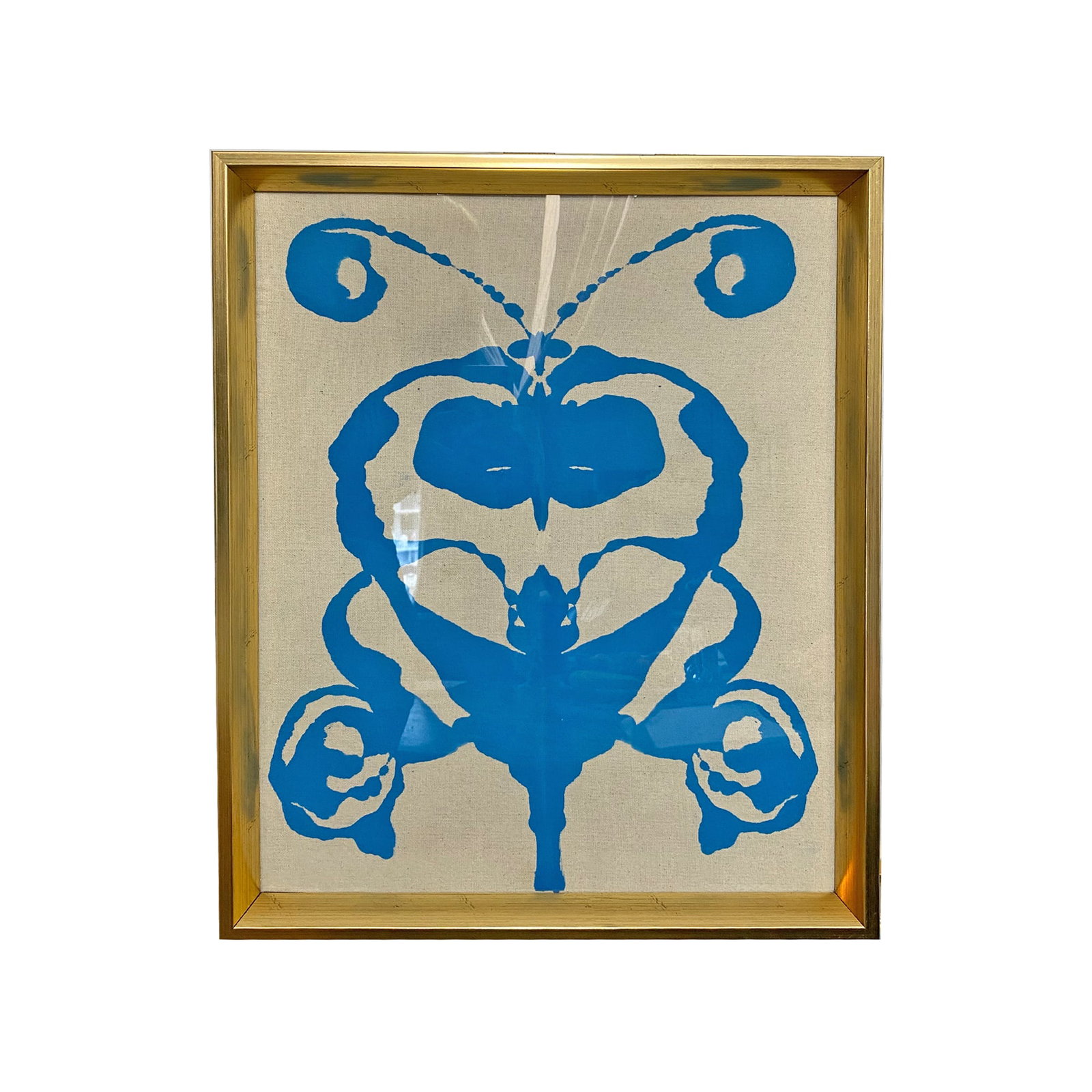 Original Rorschach Test-Inspired Abstract Paintings - Hand-Painted Acrylic on Canvas, Framed Modern - 3