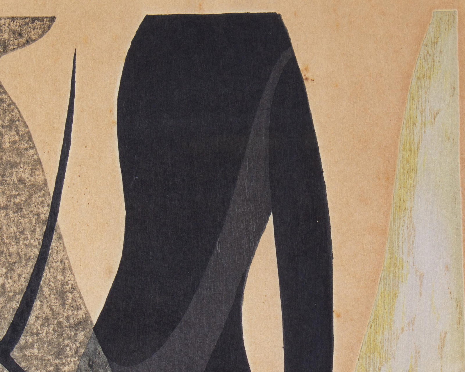 1954 "Buddhist Statues" Woodblock Print by Hodaka Yoshida - 5