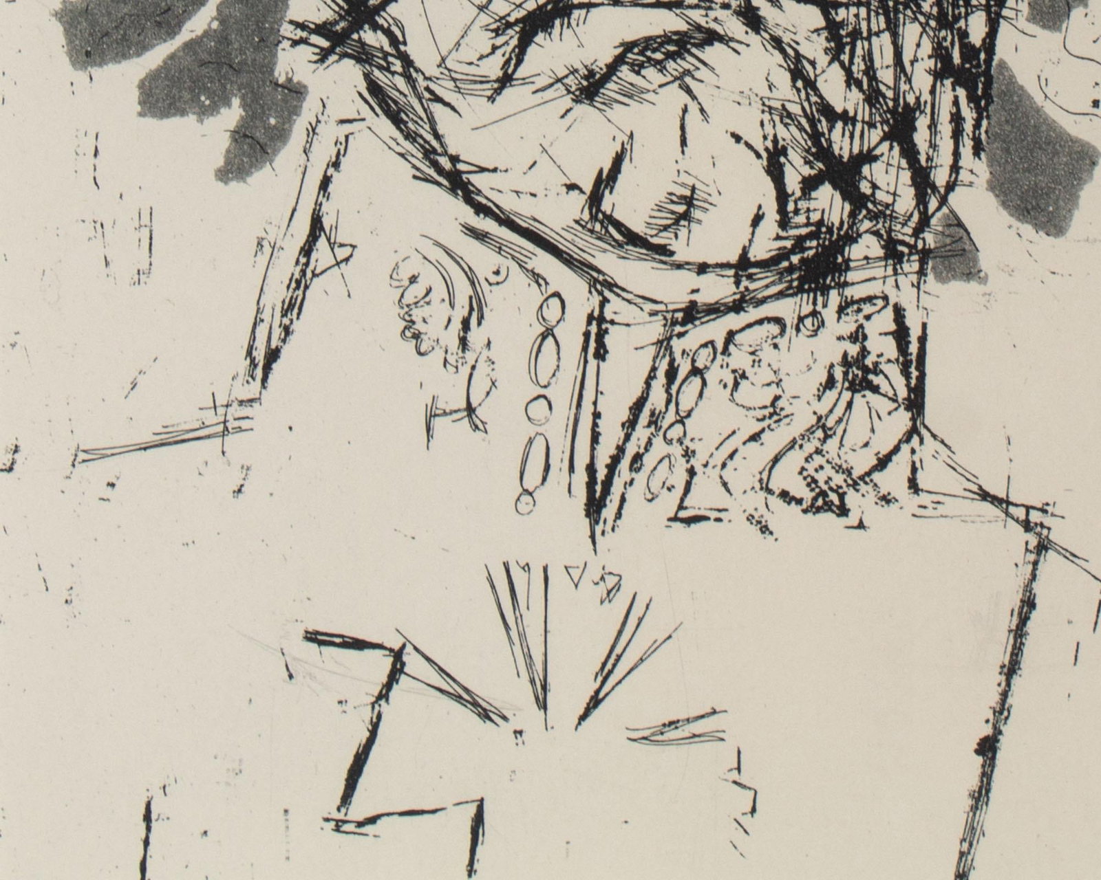 1966 "Prussian General" Portrait Etching by Jack Levine - 5