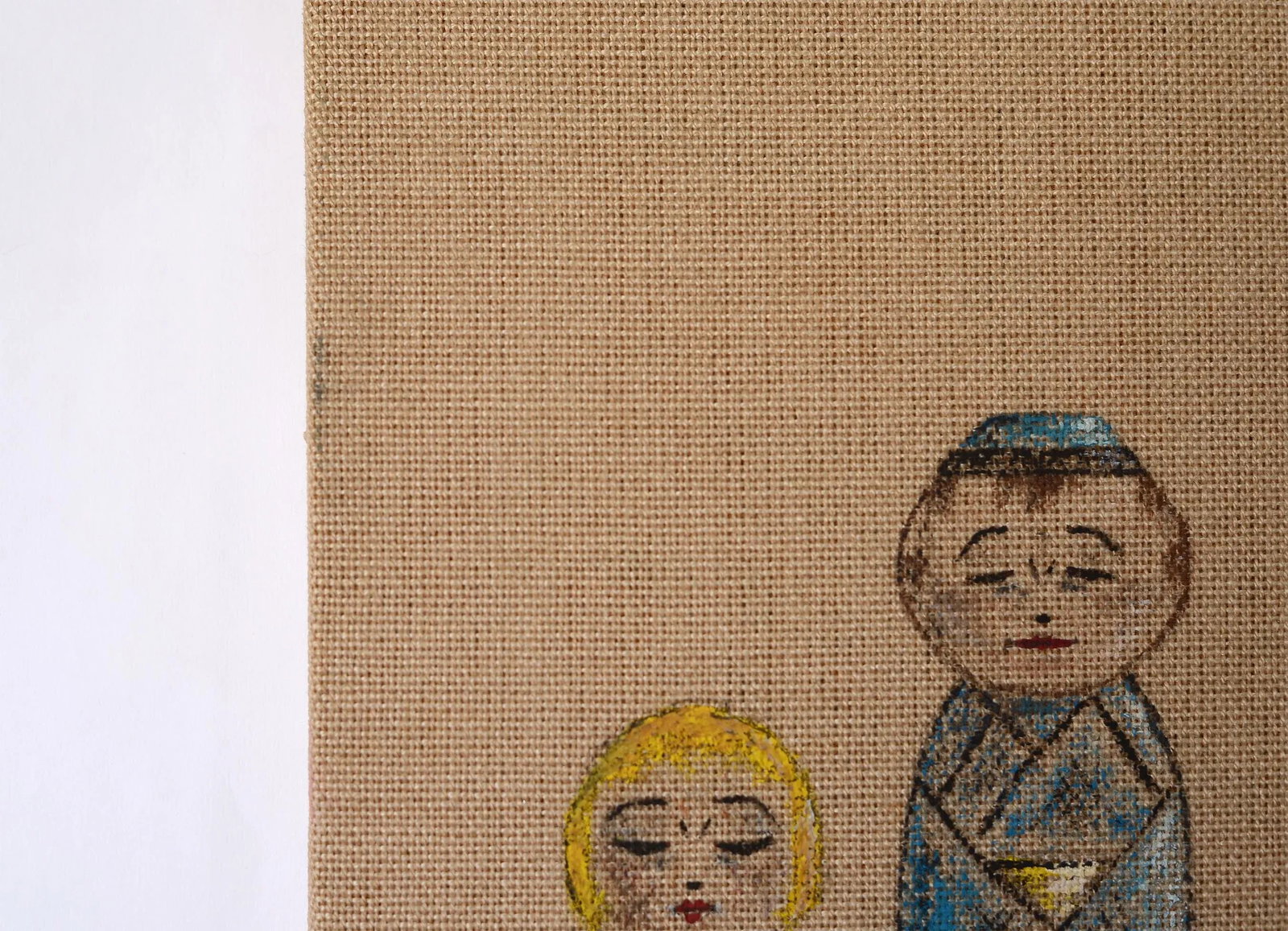VIntage Signed Japanese Kokeshi Doll Generational Family Painting - 9