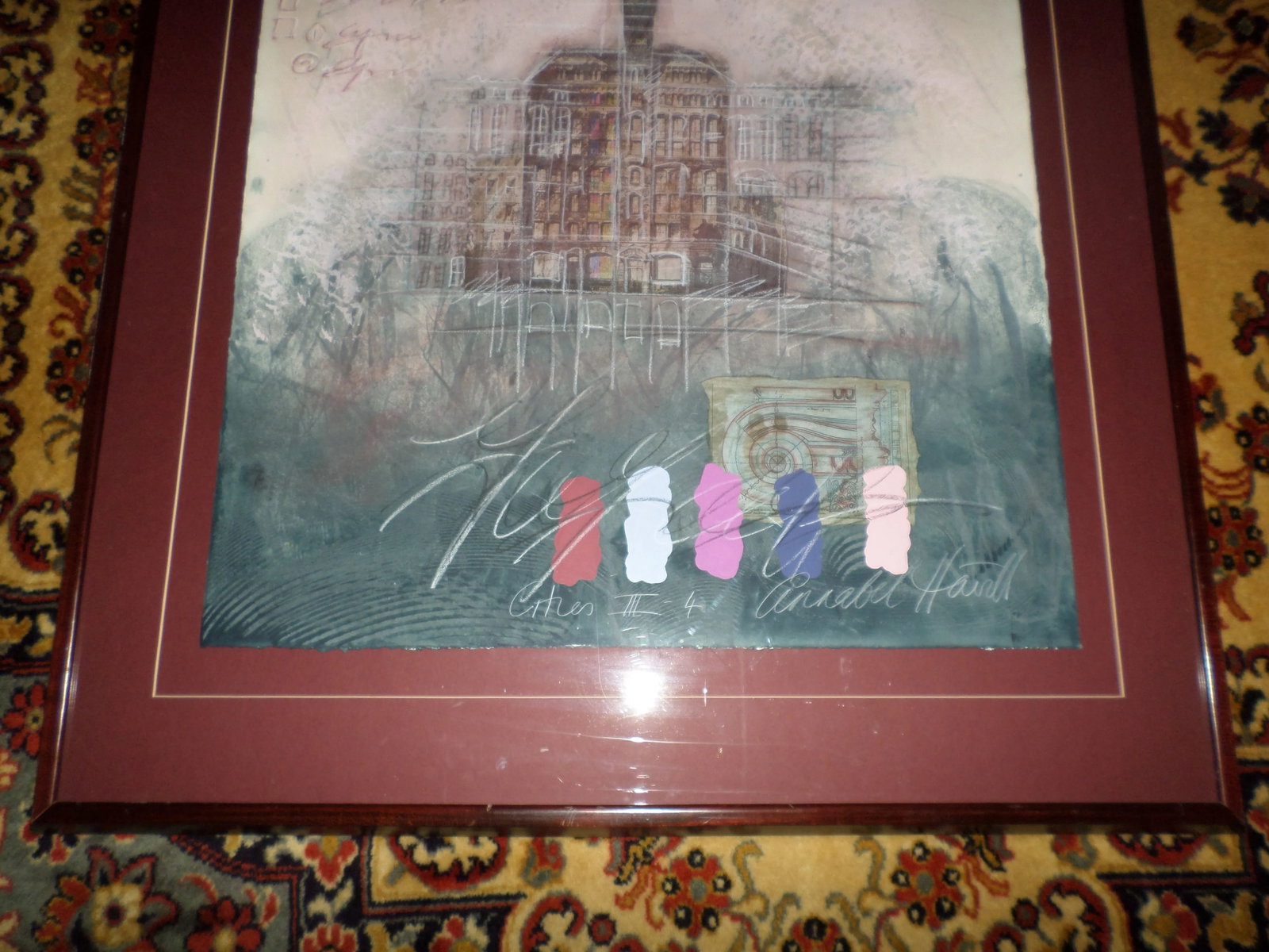 1970s "Cities III - 4" Architectural Surrealist Work on Paper, Framed - 6