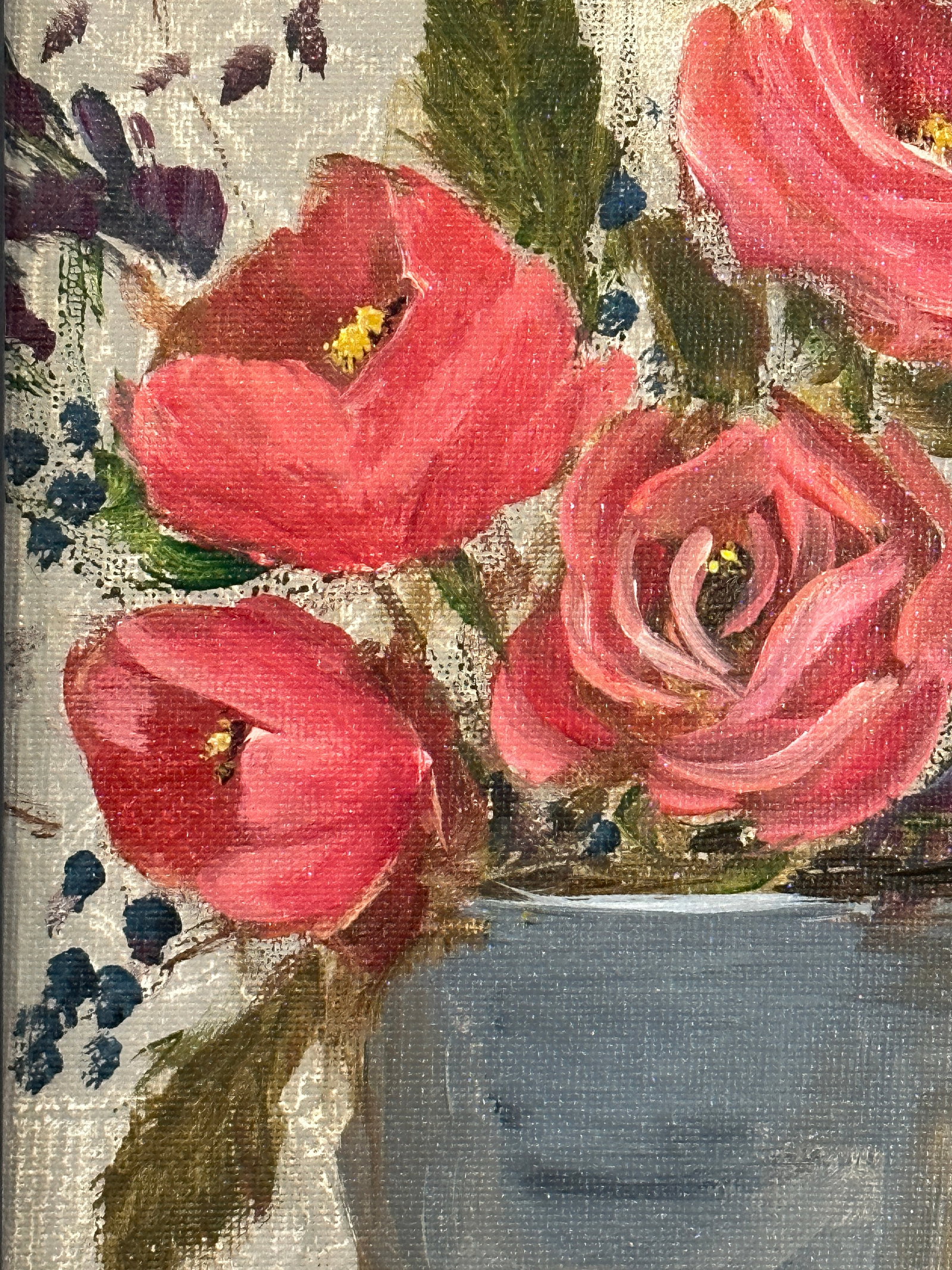 Impressionist Floral Bouquet Still Life "Vintage Garden" - 3