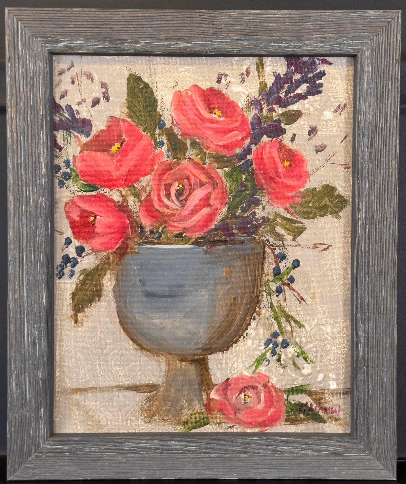 Impressionist Floral Bouquet Still Life "Vintage Garden" - 6