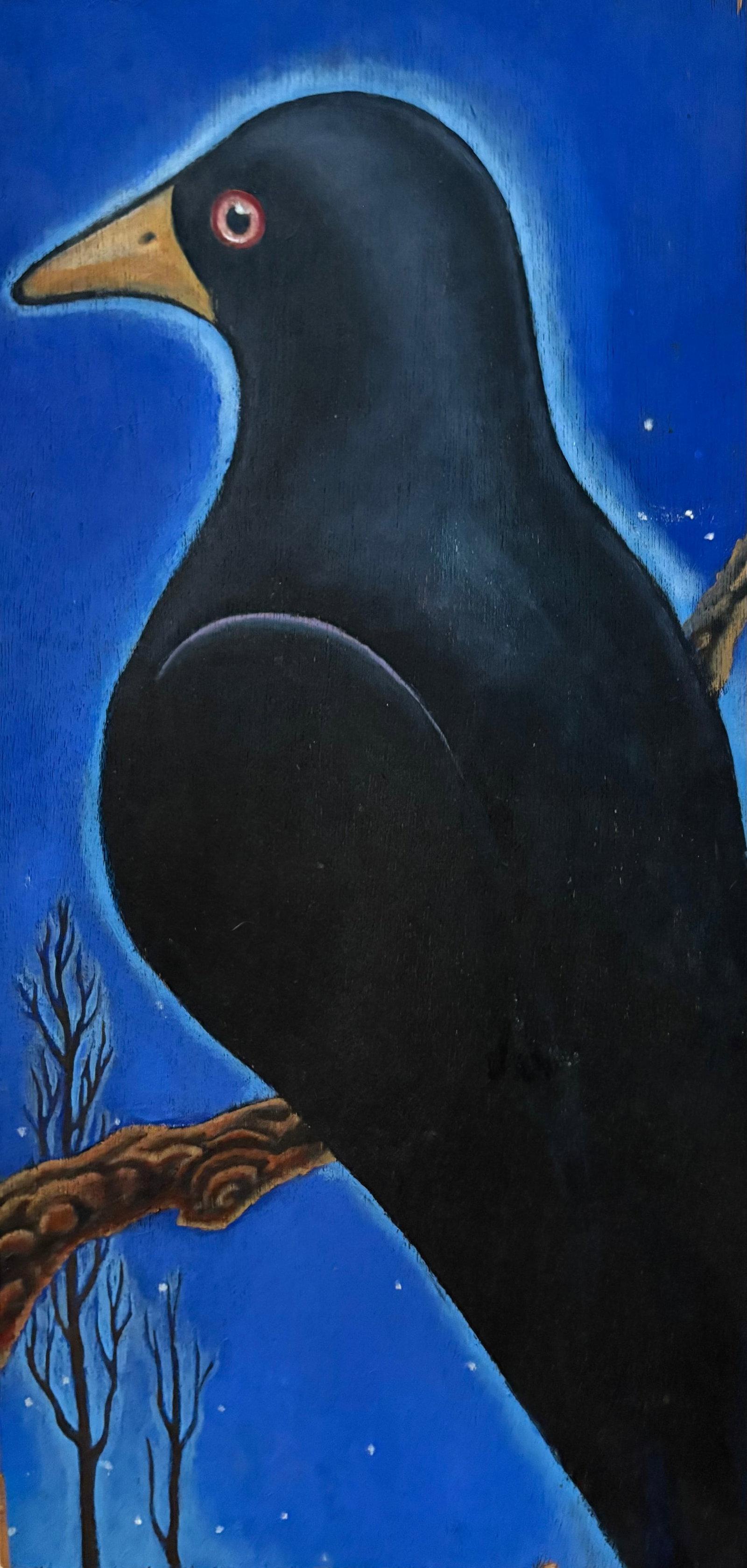 Blackbird Modern Oil Painting - 3