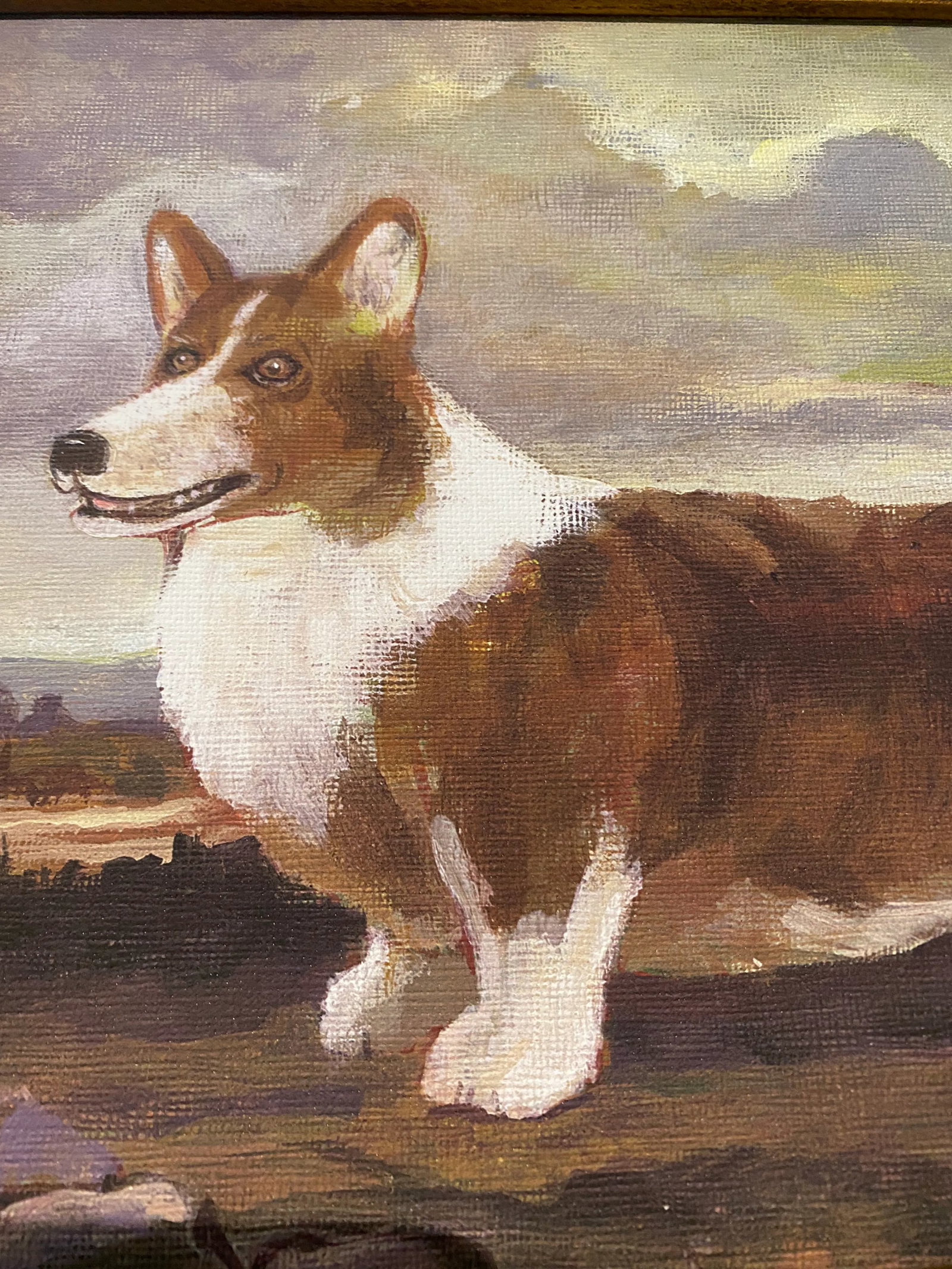 Late 20th Century W. King Ambler Dog Giclee Portrait Prints, Framed - a Pair - 6