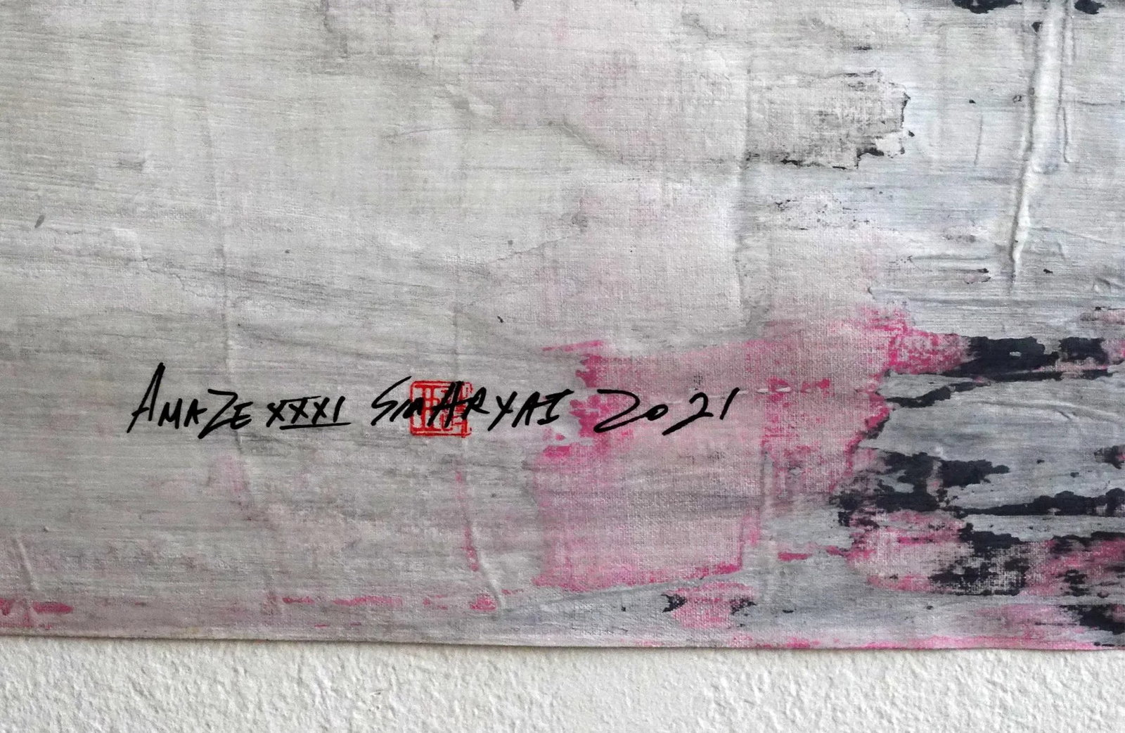 "Amaze XXXI" Contemporary Abstract Mixed-Media Painting - 2