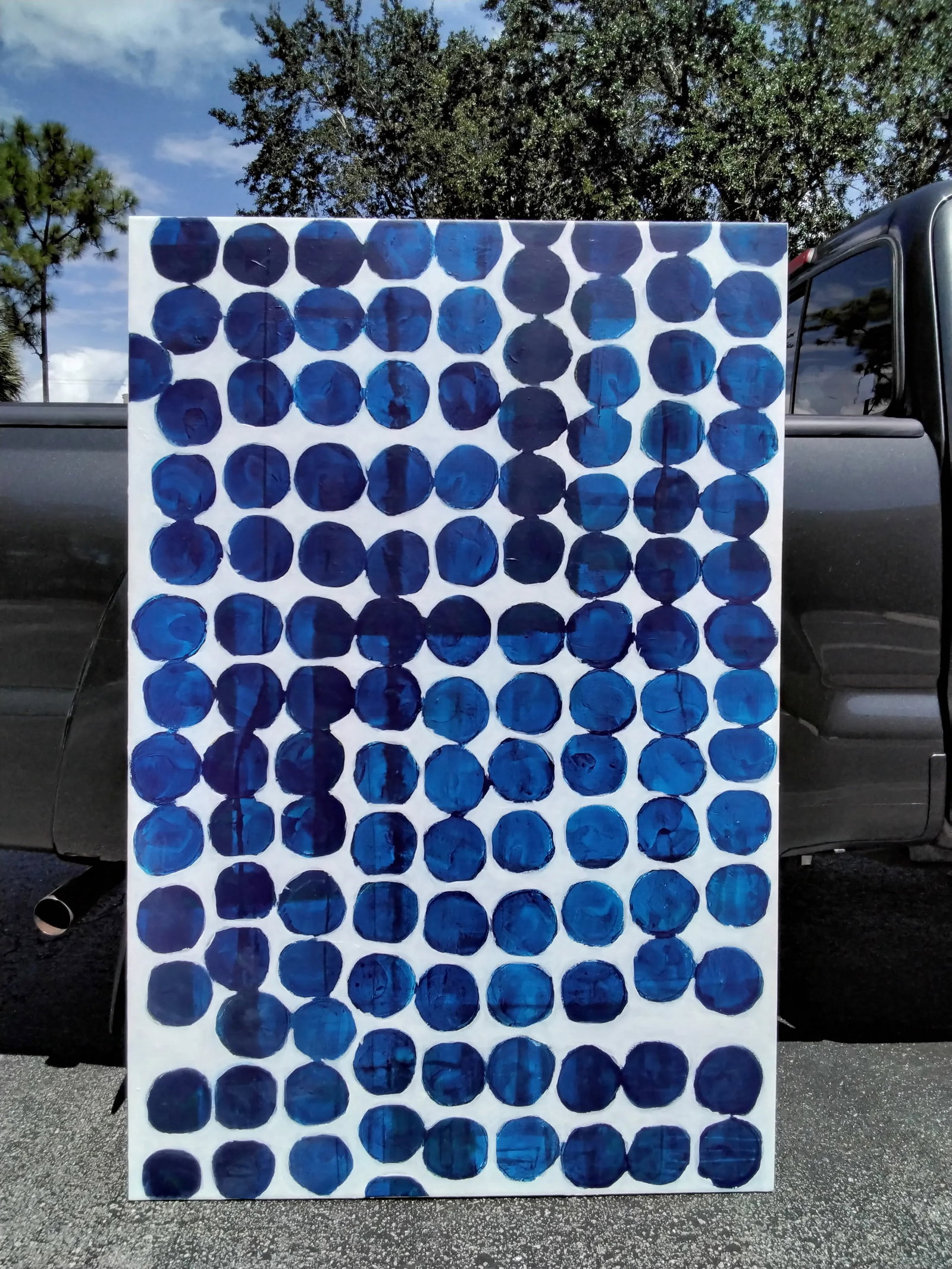 "One Among Many" Contemporary Original Abstract Acrylic Painting by Linda McDonough - 11