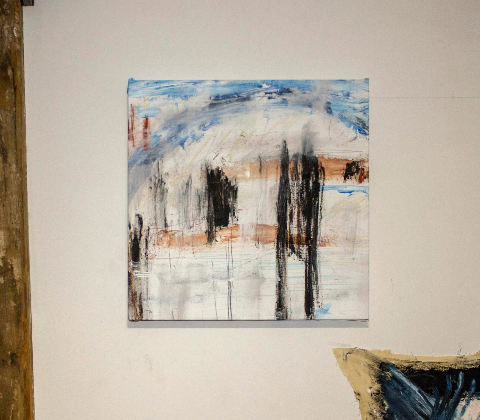 "Sempre" Contemporary Abstract Expressionist Mixed-Media Painting - 3