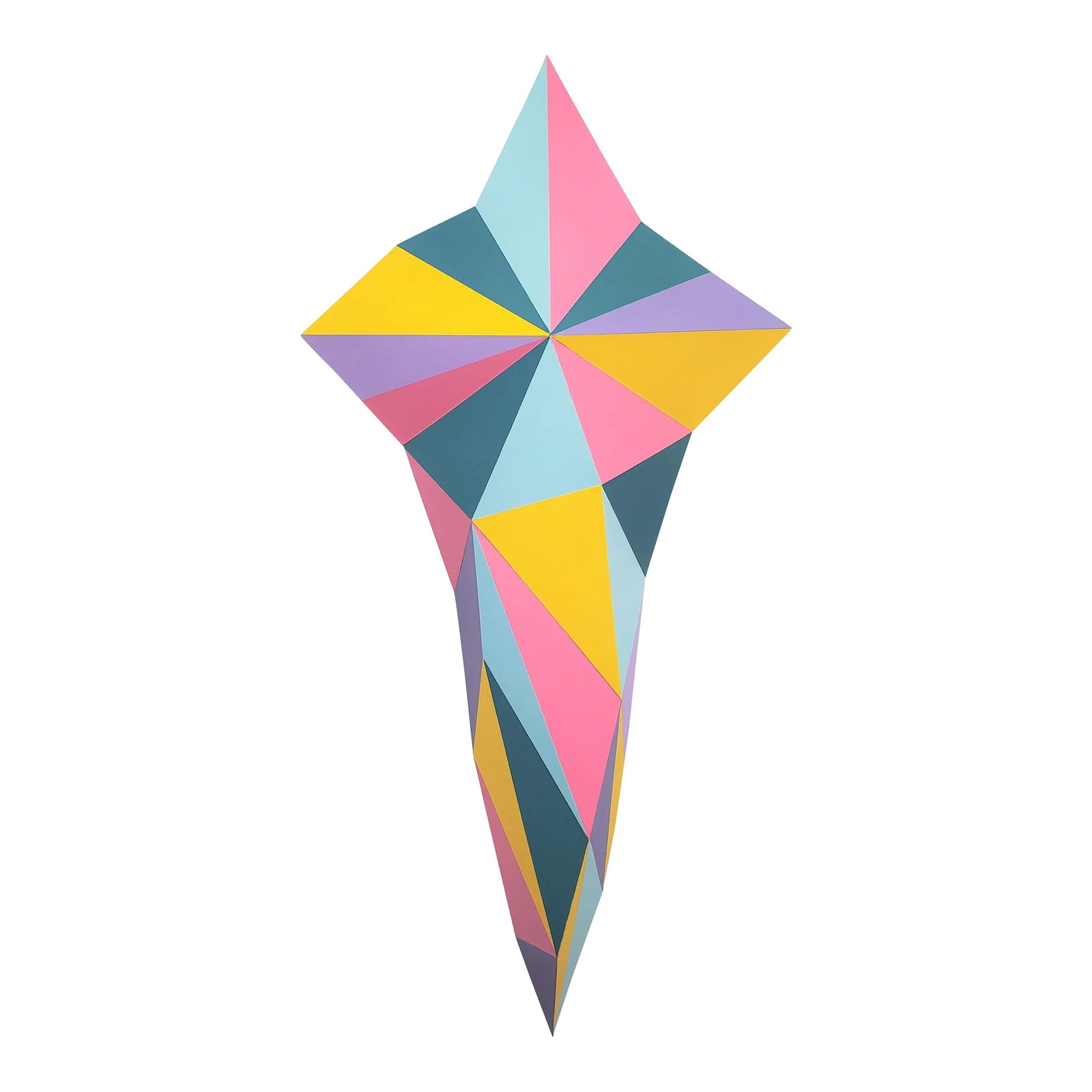 "Cross Sword" Contemporary Wall Sculpture by Sassoon Kosian: Beautiful wall hanging abstract sculpture, lightweight and ready to hang (hangs like a painting). This artwork has a philosophical meaning - the cross can be a sword, and the sword can be a cross.