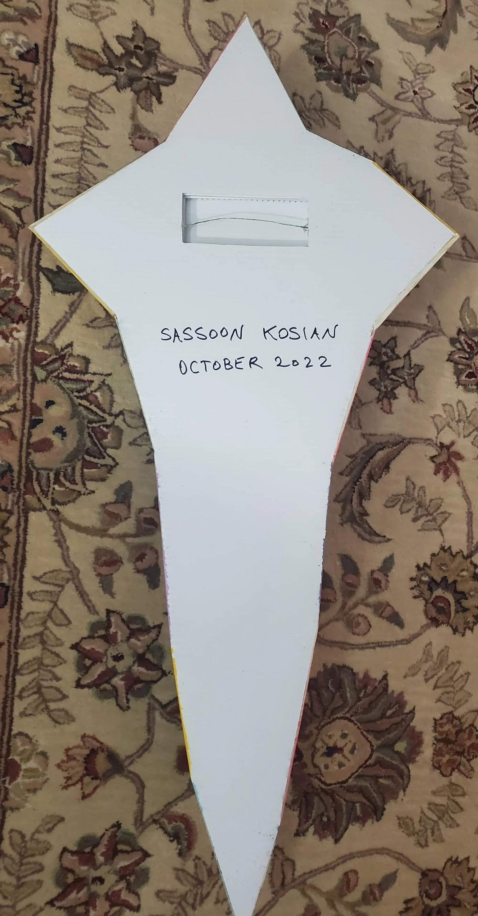 "Cross Sword" Contemporary Wall Sculpture by Sassoon Kosian - 6