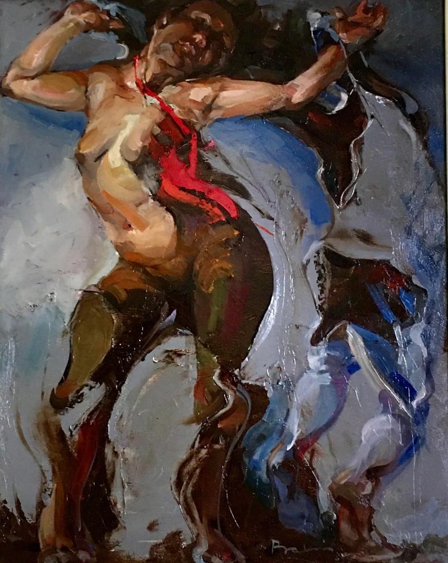 'Danseuse' Oil on Canvas - 2