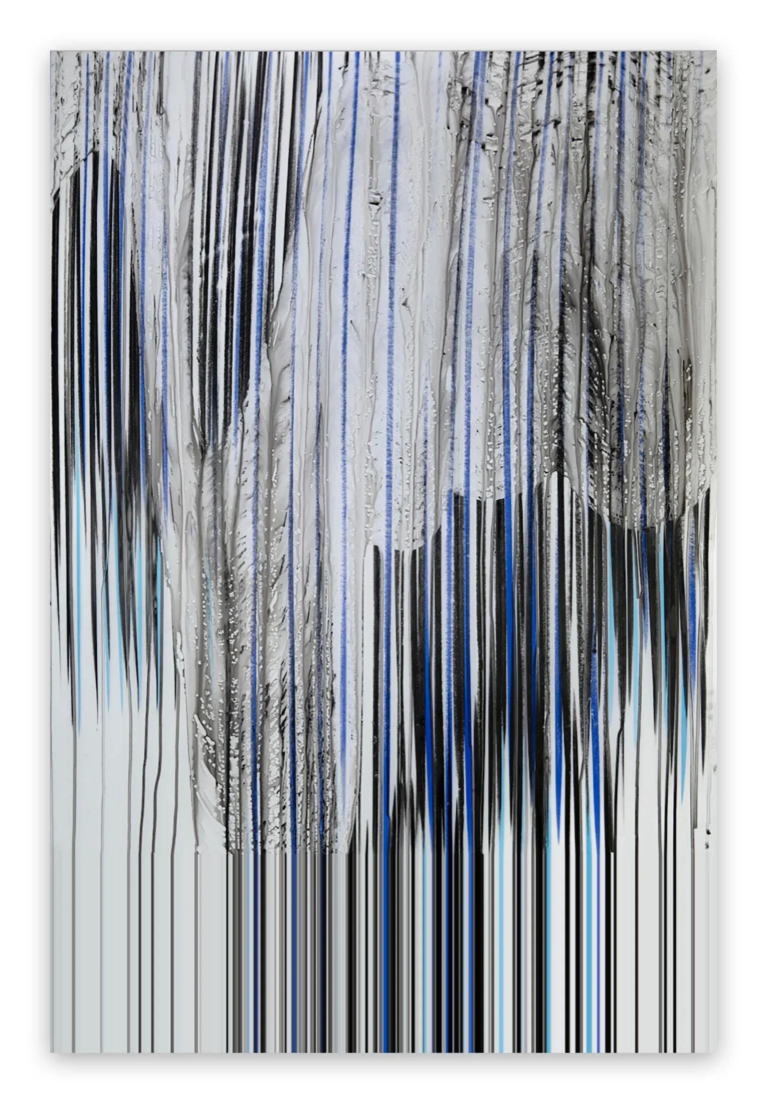 Contemporary Abstract Pigment Pencil and Water on Mylar Drawing "Big Melt #16" by Jaanika Peerna - 4