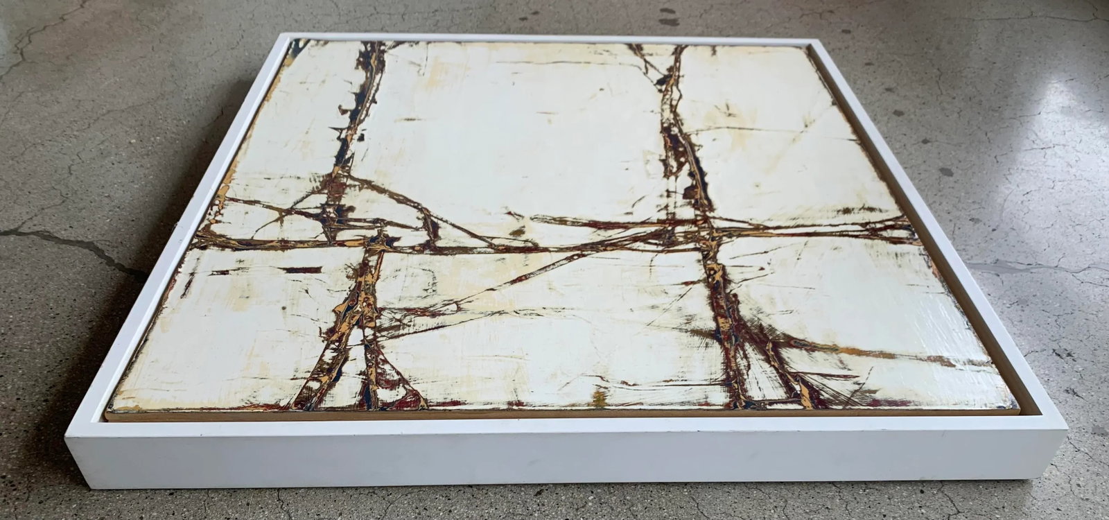 1990s "Untitled #10" Modern Abstract Mixed-Media Painting by Robert Murray, Framed - 3