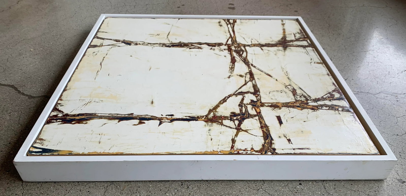 1990s "Untitled #10" Modern Abstract Mixed-Media Painting by Robert Murray, Framed - 5