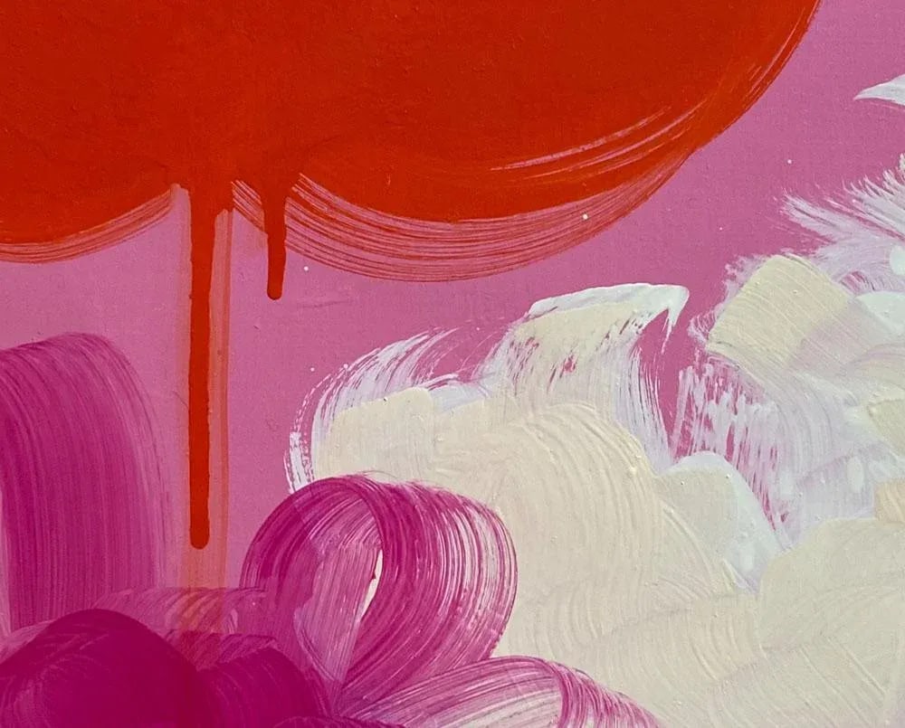Contemporary Abstract Oil on Panel Painting "Ride or Die" by Anya Spielman - 3