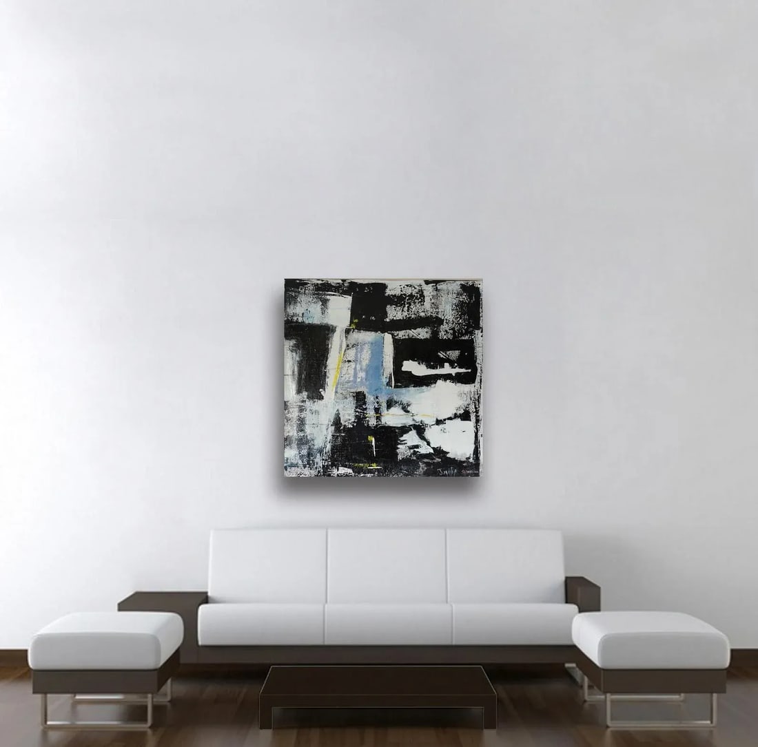 "Jupiter" Contemporary Original Abstract Mixed Media Painting by Sia Aryai - 6