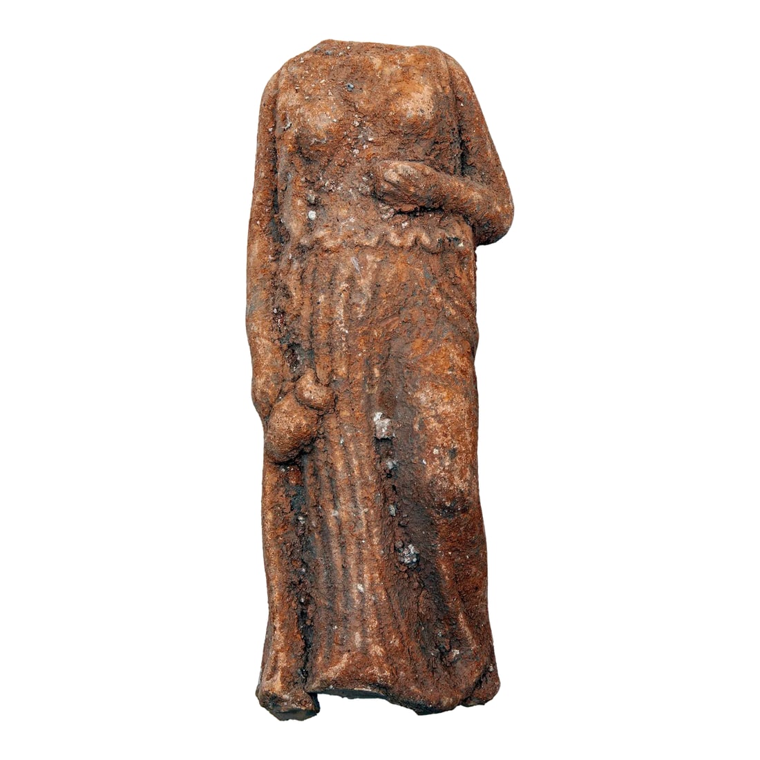 Petite Antique European Terracotta Figurine (1 of 8)
