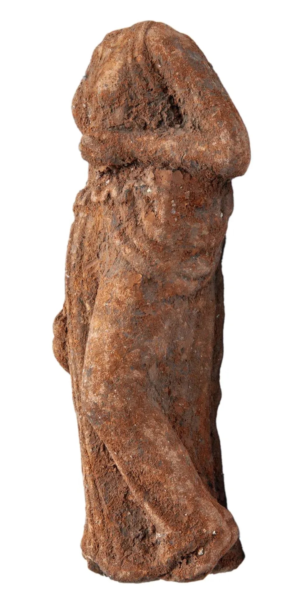 Petite Antique European Terracotta Figurine - 3