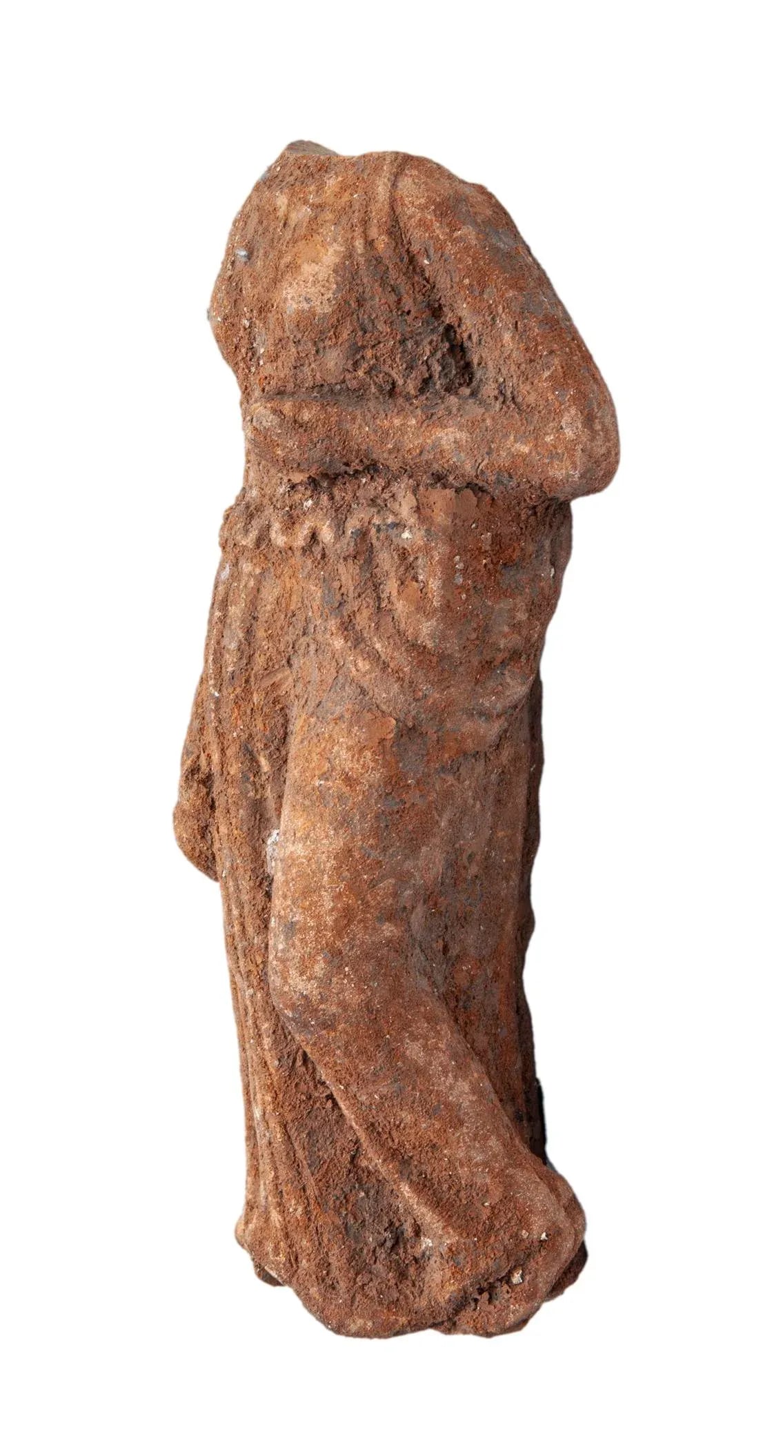 Petite Antique European Terracotta Figurine - 5