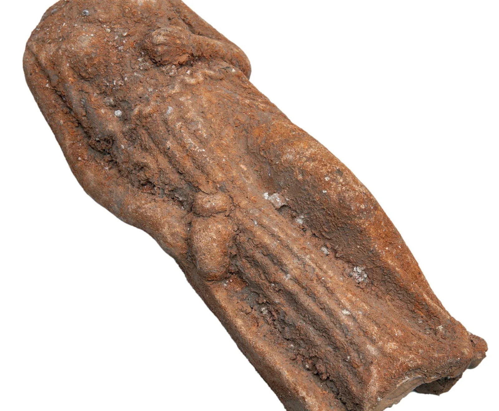 Petite Antique European Terracotta Figurine - 7