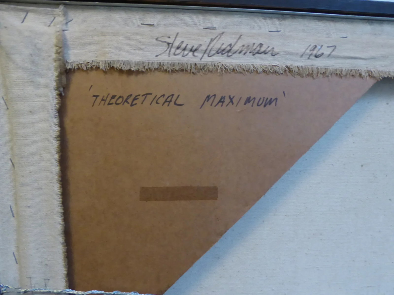 Steve Redman Oil on Canvas Painting Titled Theoretical Maximum 1967 - 5