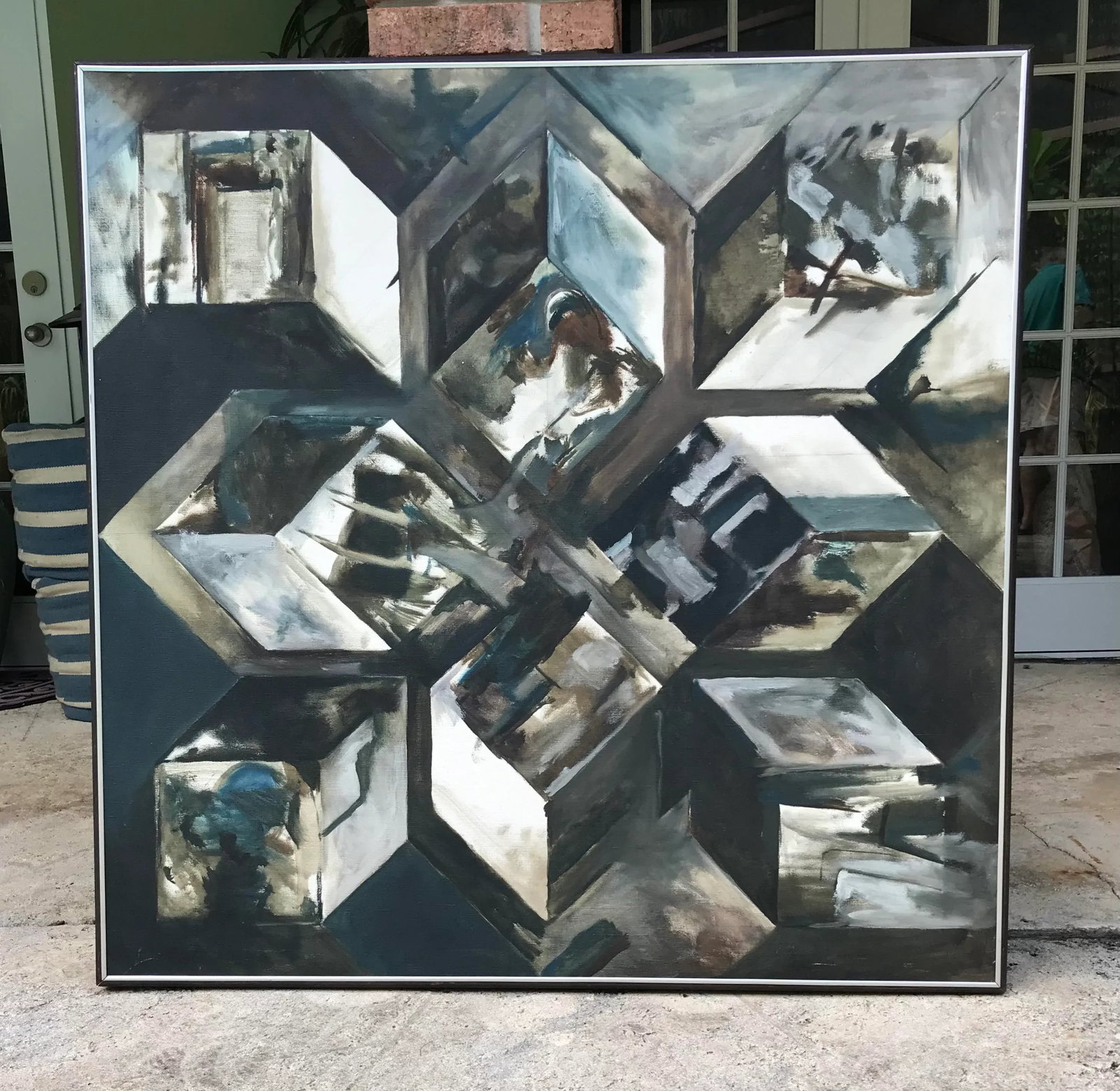 Steve Redman Oil on Canvas Painting Titled Theoretical Maximum 1967 - 7