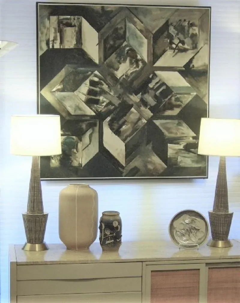 Steve Redman Oil on Canvas Painting Titled Theoretical Maximum 1967 - 8