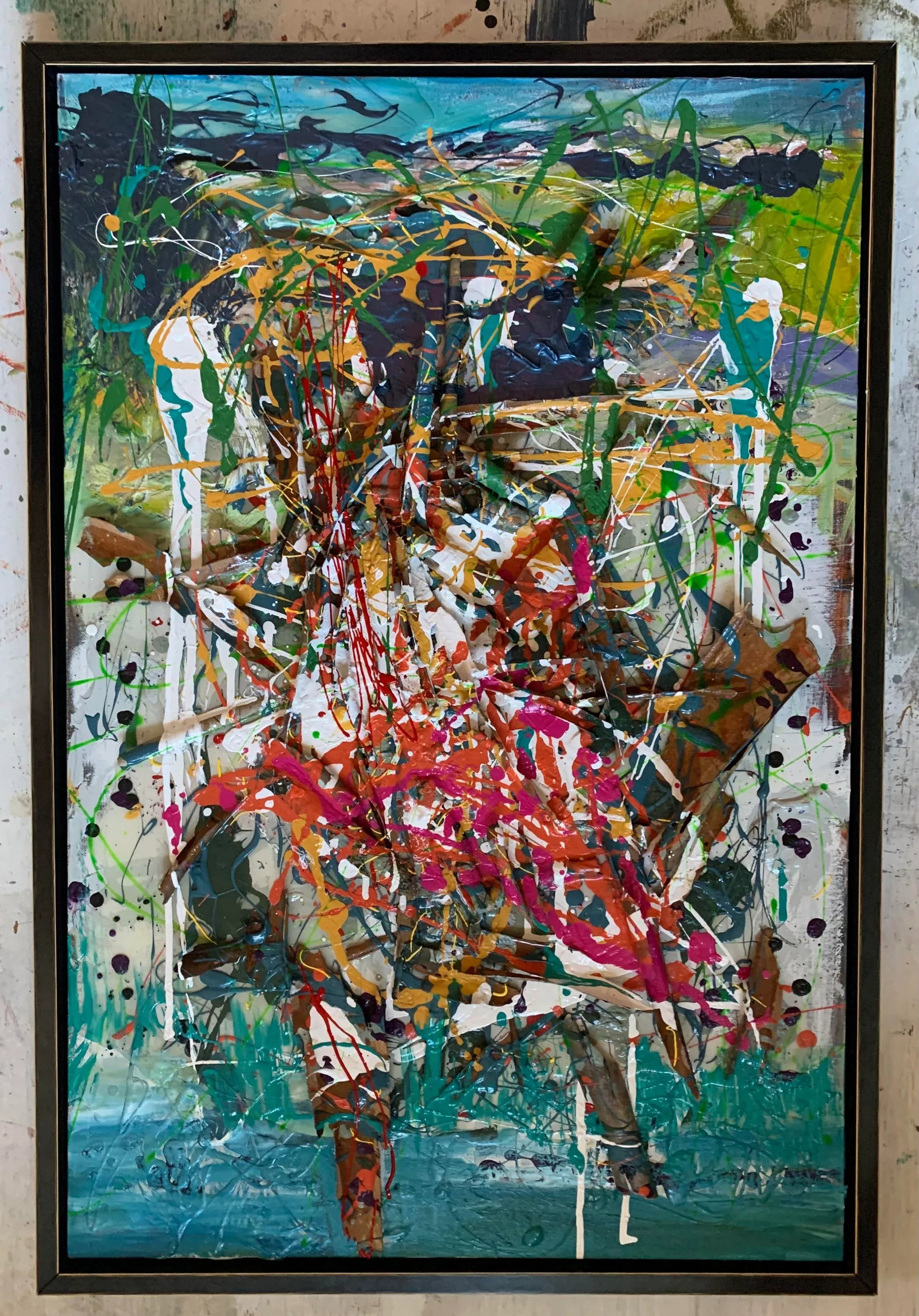 "Victory", Contemporary, Abstract, Mixed Media Painting, by Van Ness - 3