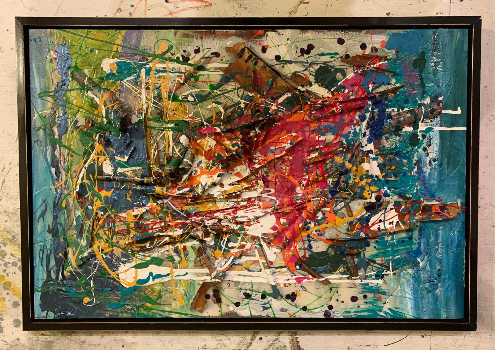 "Victory", Contemporary, Abstract, Mixed Media Painting, by Van Ness - 5