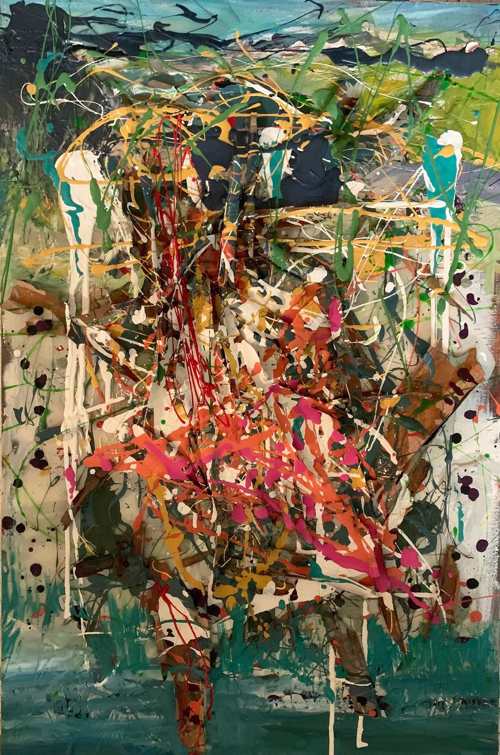"Victory", Contemporary, Abstract, Mixed Media Painting, by Van Ness - 6