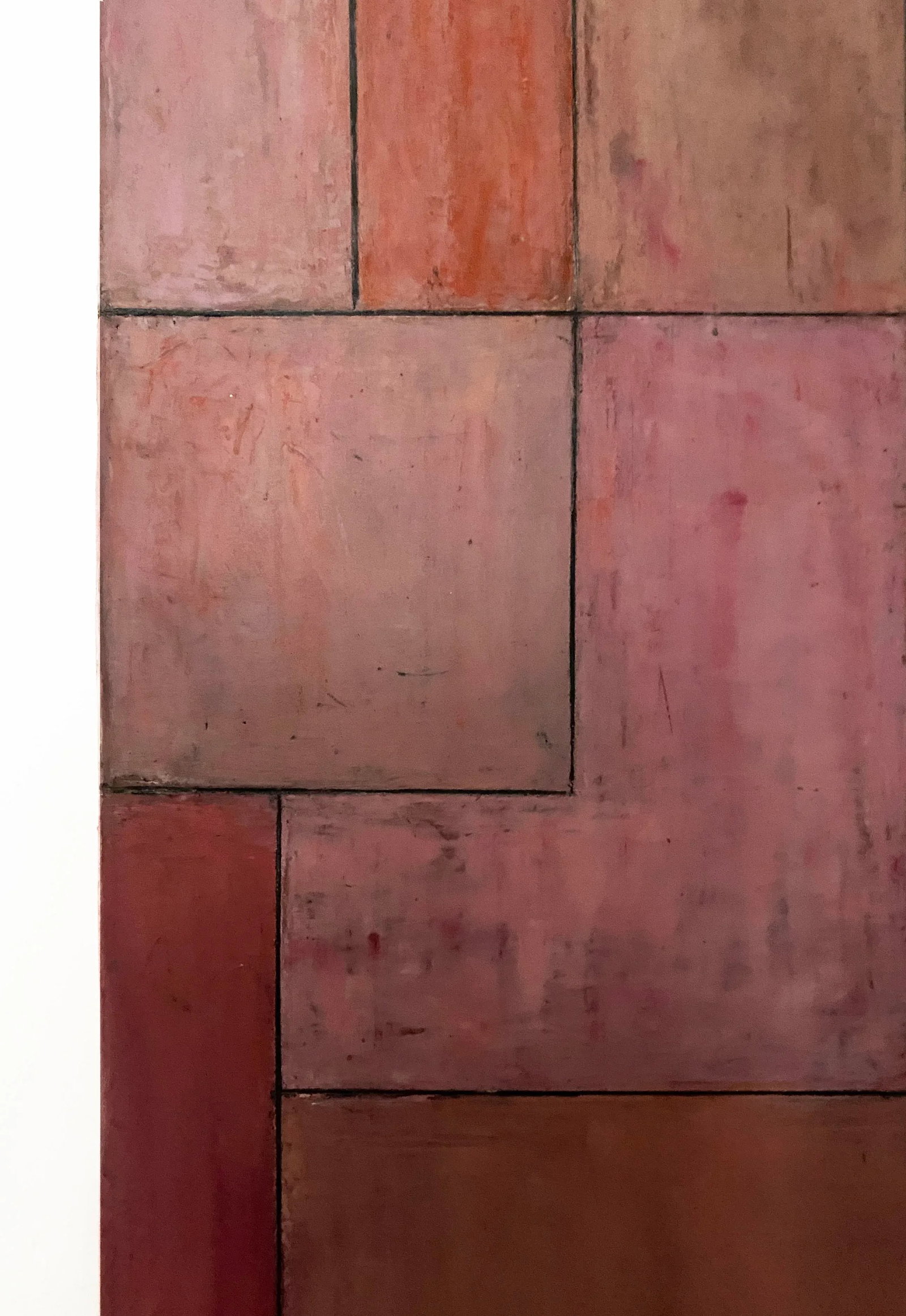 Contemporary Geometric Abstract Square Oil Painting by Stephen Cimini - 4