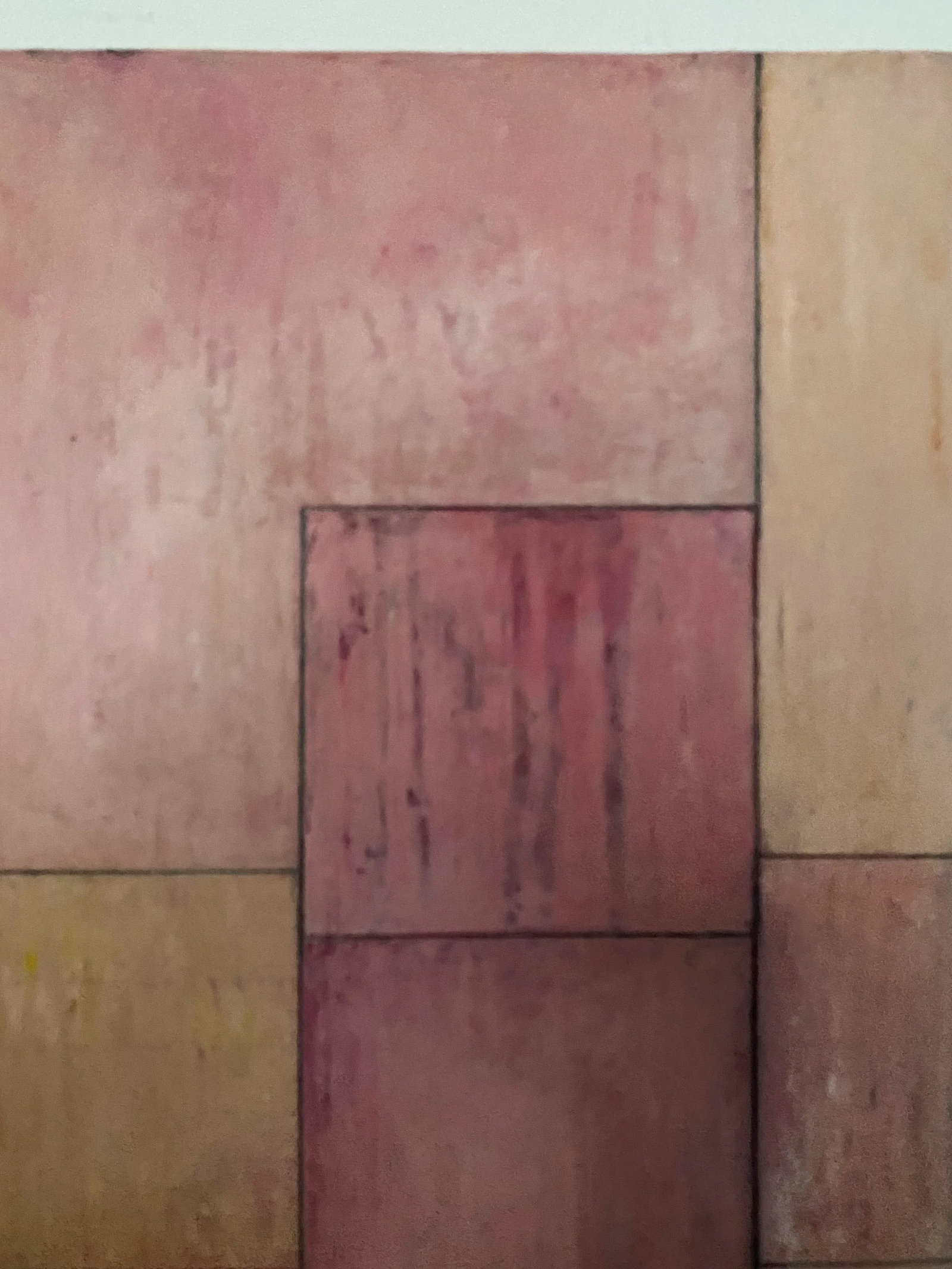 Contemporary Geometric Abstract Square Oil Painting by Stephen Cimini - 6