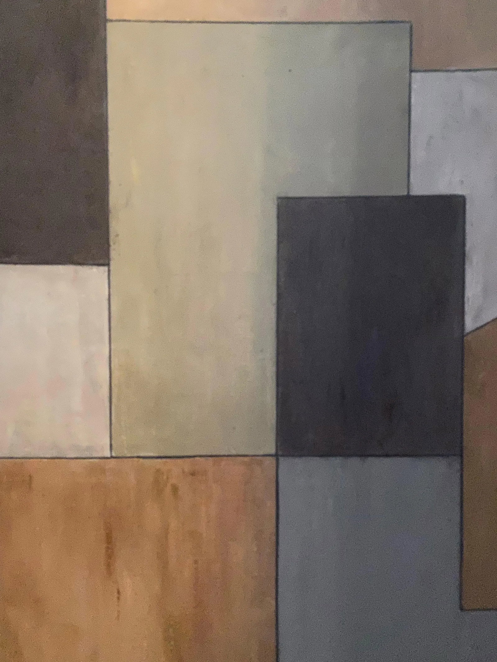 Contemporary Large Horizontal Geometric Abstract Oil Painting by Stephen Cimini - 3