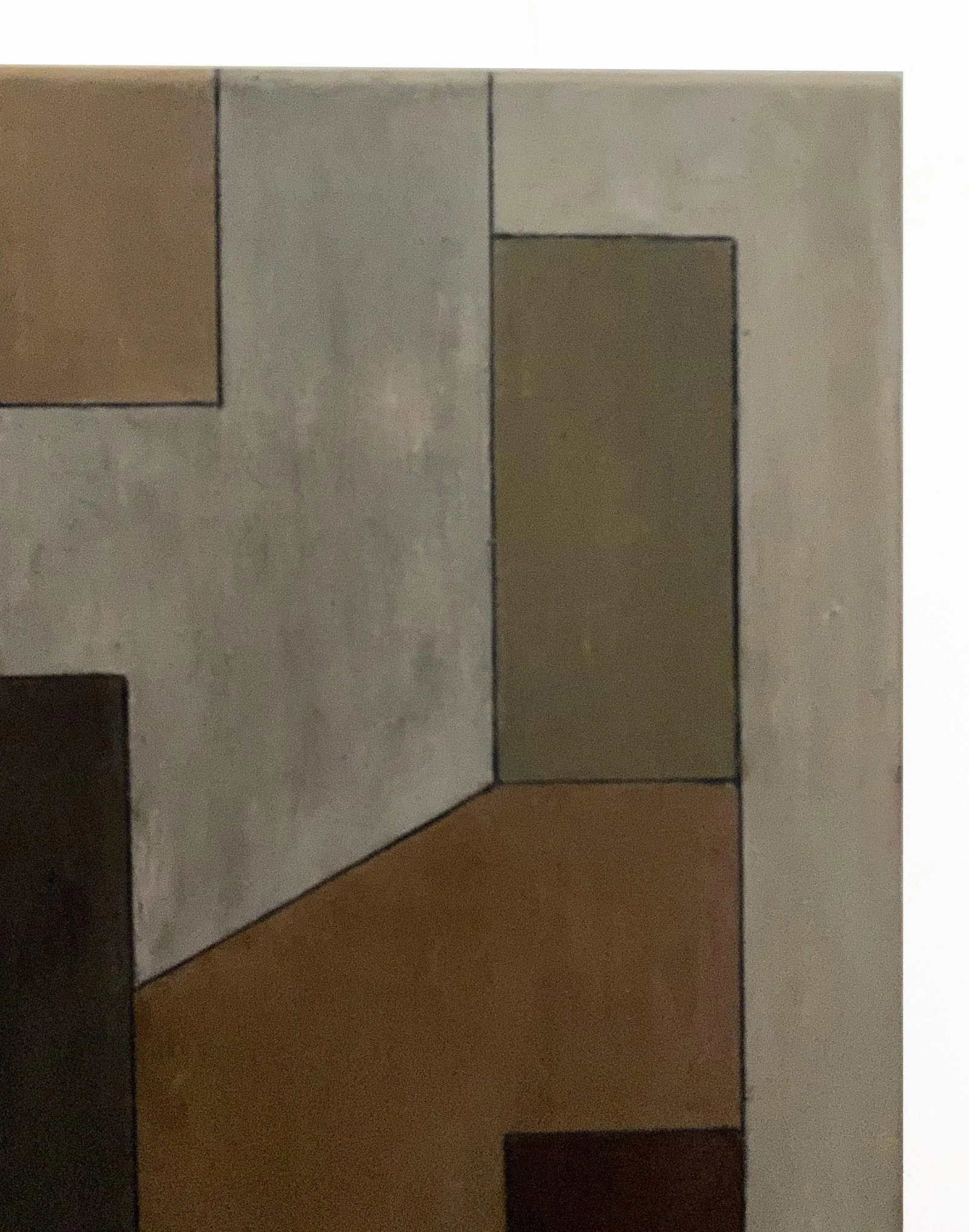 Contemporary Large Horizontal Geometric Abstract Oil Painting by Stephen Cimini - 5