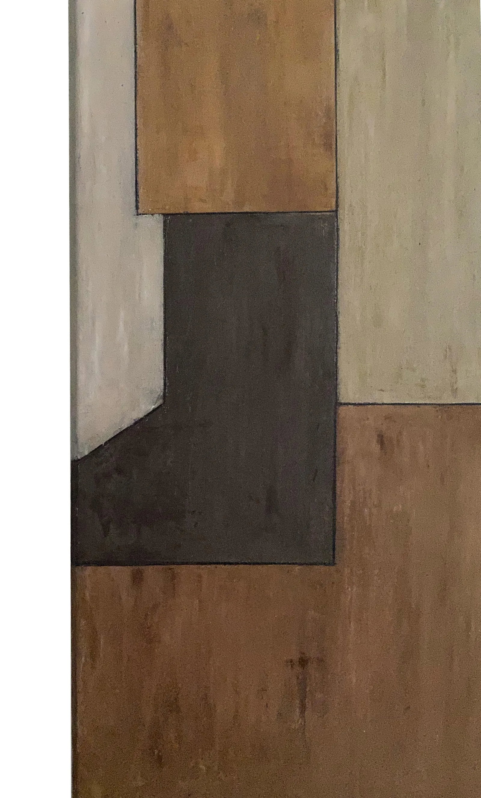 Contemporary Large Horizontal Geometric Abstract Oil Painting by Stephen Cimini - 6