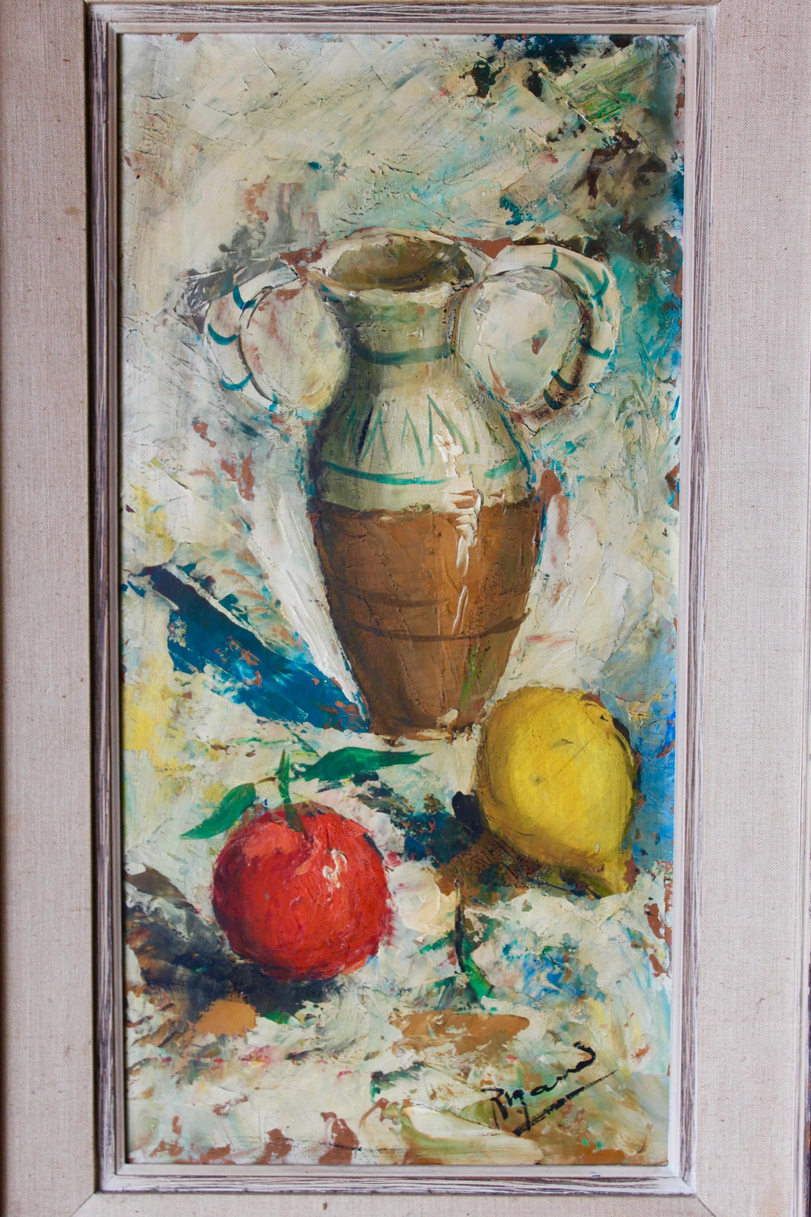 Contemporary French Post Impressionist Listed Artist Jean Rigaud Still Life Painting - 4