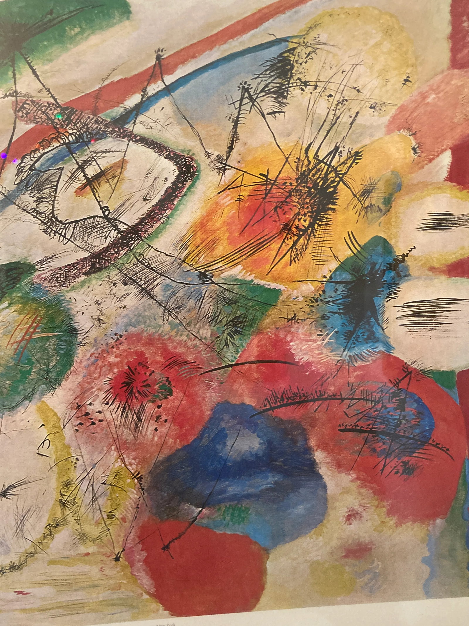 1972 Ltd Ed Kandinsky Guggenheim Summer Vintage Exhibition Poster - Black Lines Lithograph 50th Anni - 7