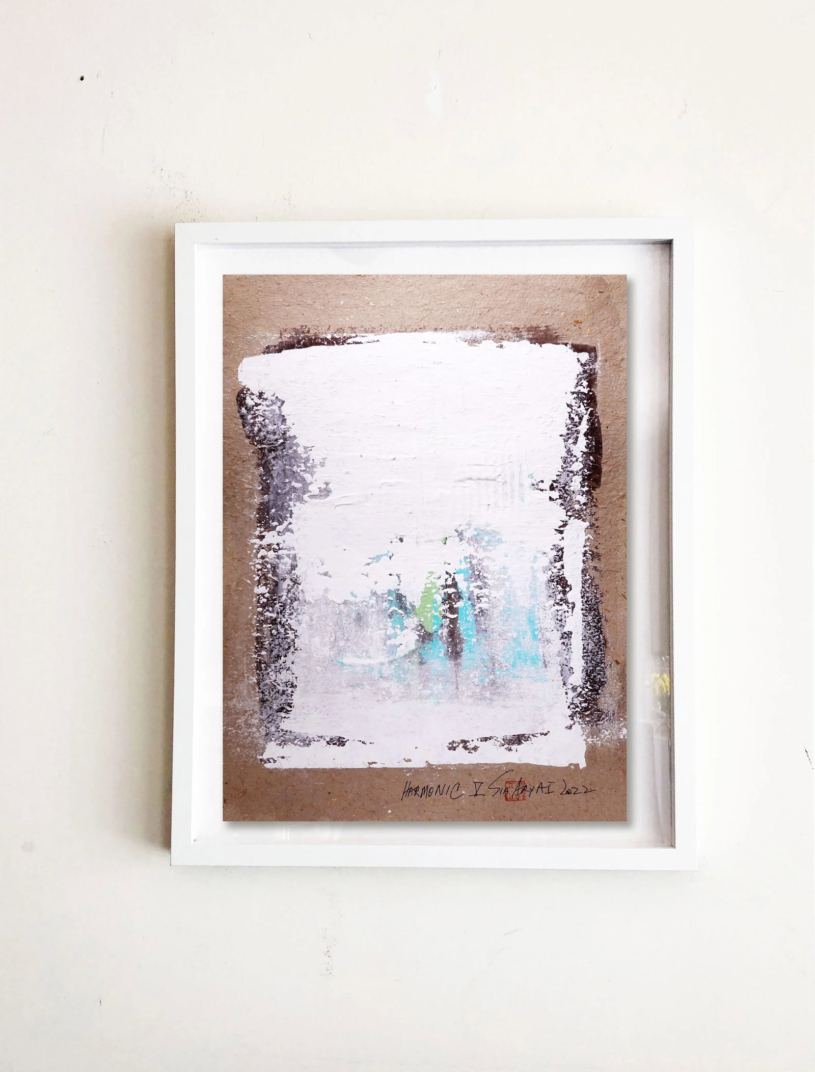 "Harmonic. V" Contemporary Original Abstract Acrylic Painting, Framed - 5