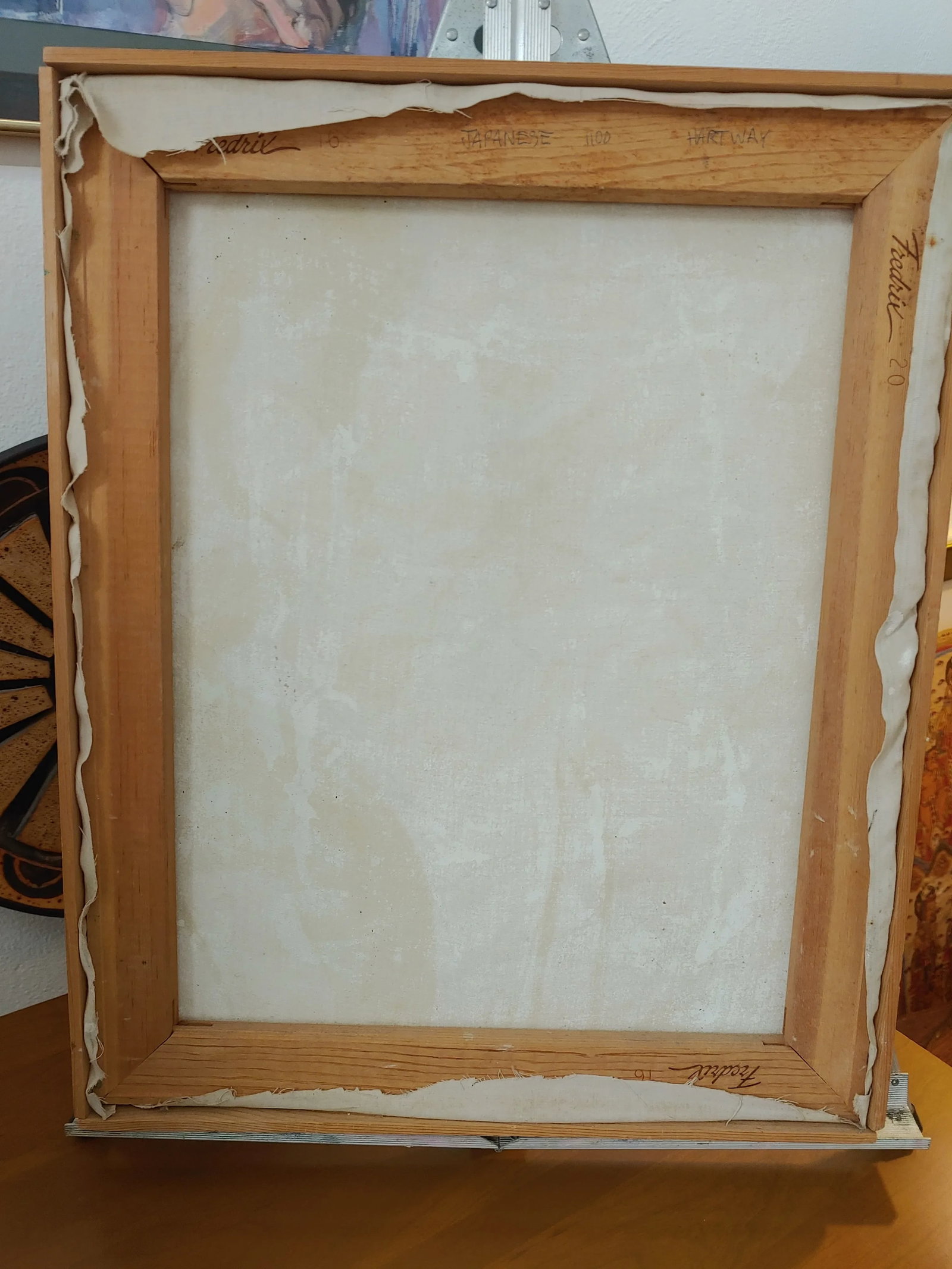 Late 20th Century Japanese Expressionist Dry Brush Portrait of a Man, Framed - 5