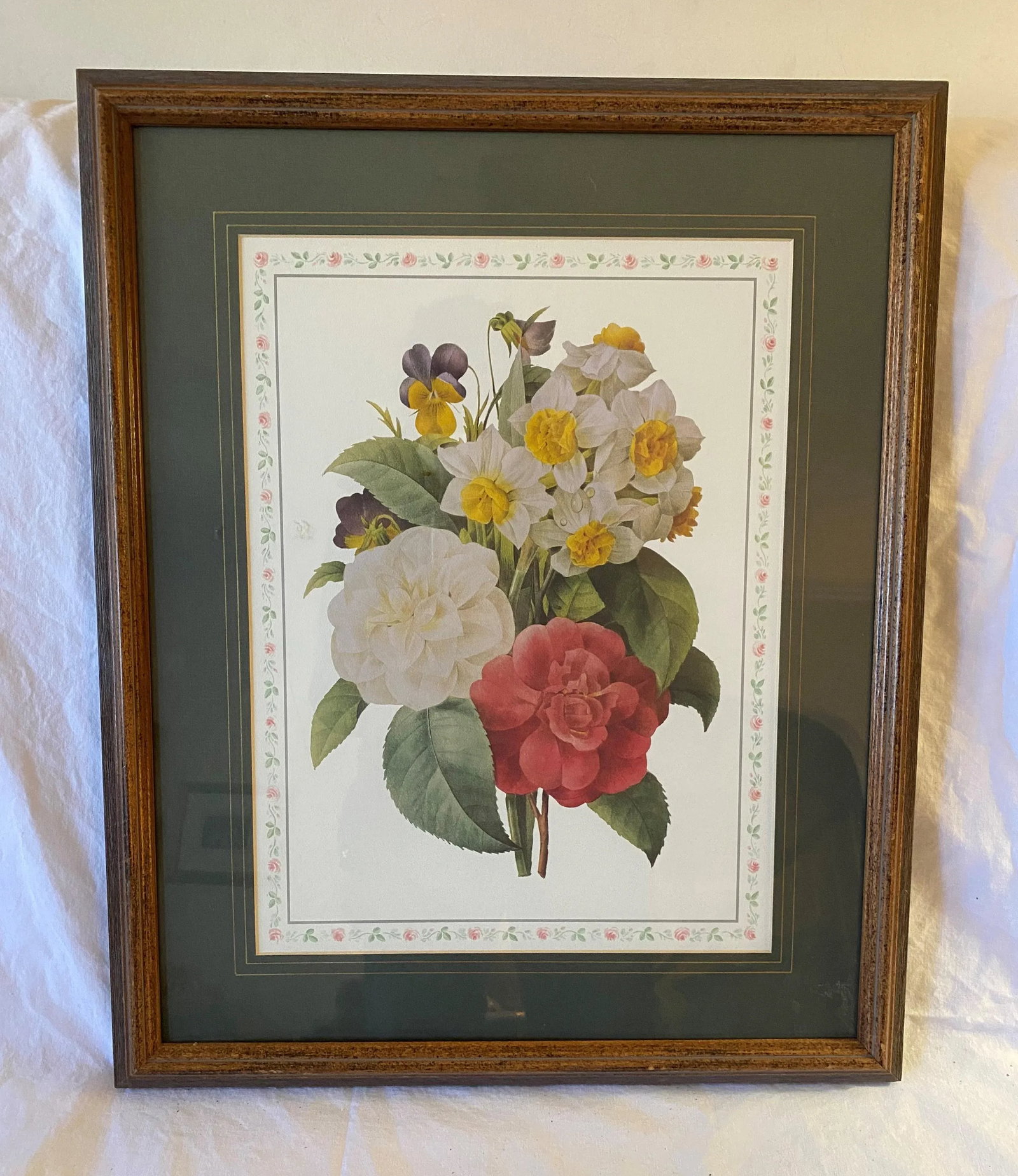 Vintage Floral Lithograph Still Life - 4