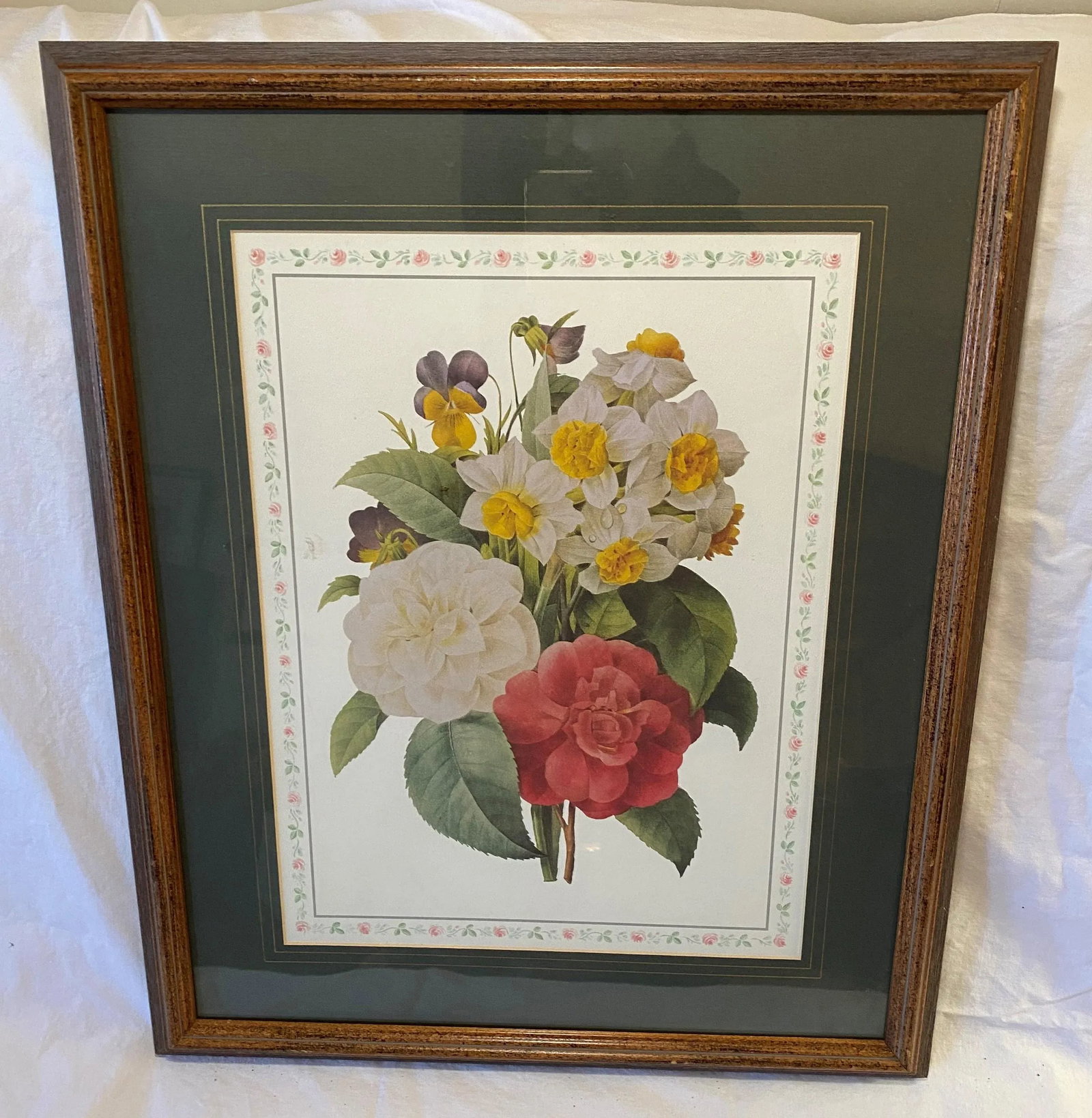 Vintage Floral Lithograph Still Life - 8